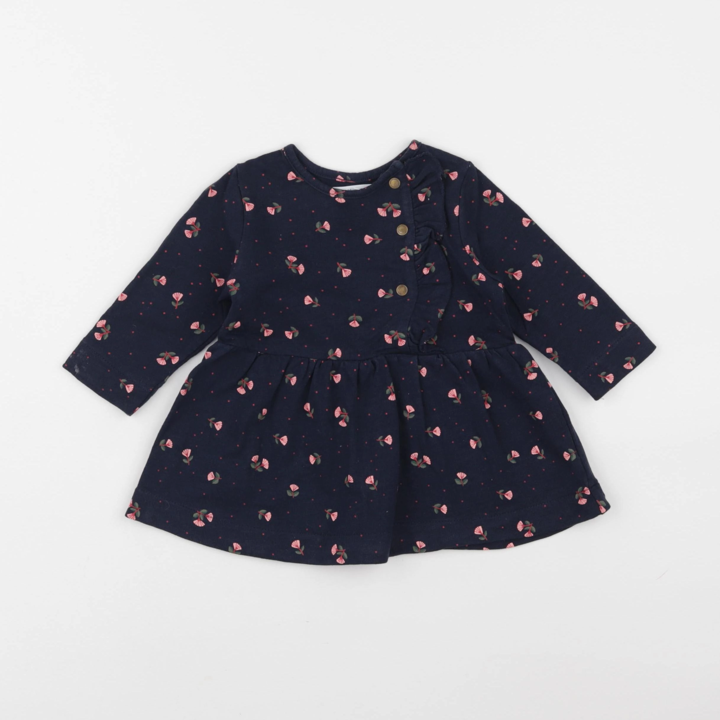 Vertbaudet - robe bleu - 6 mois