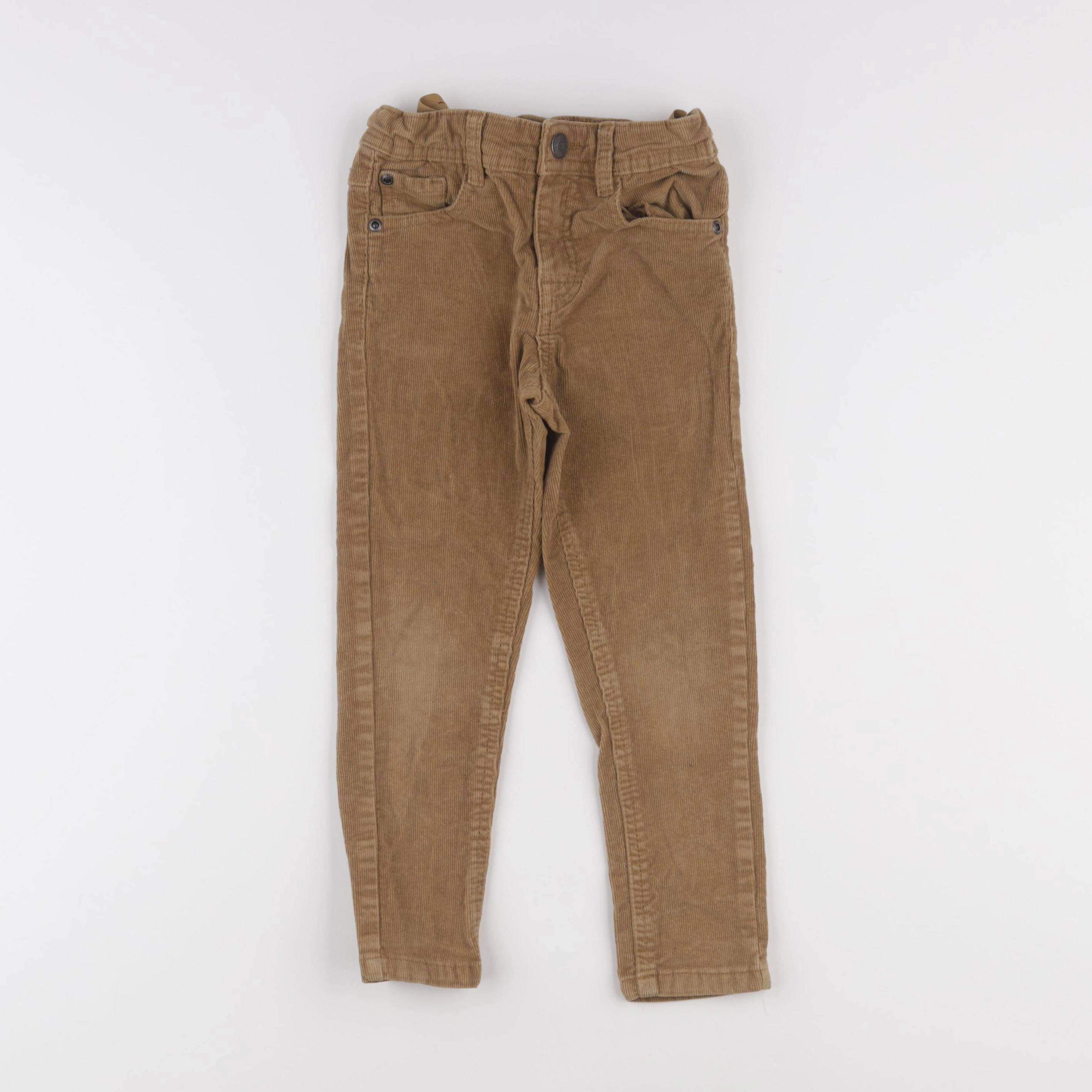 Vertbaudet - pantalon marron - 4 ans