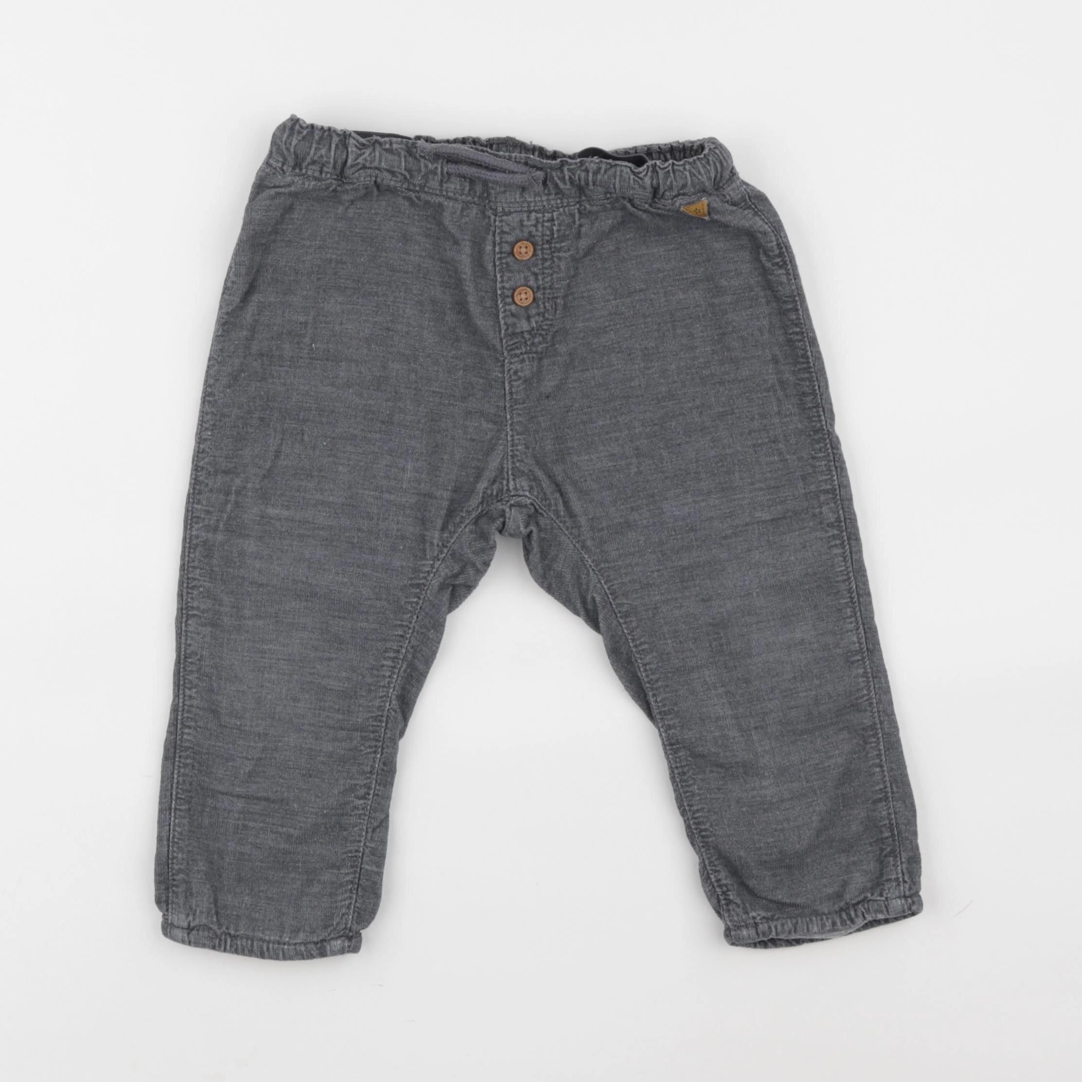H&M - pantalon gris - 12/18 mois