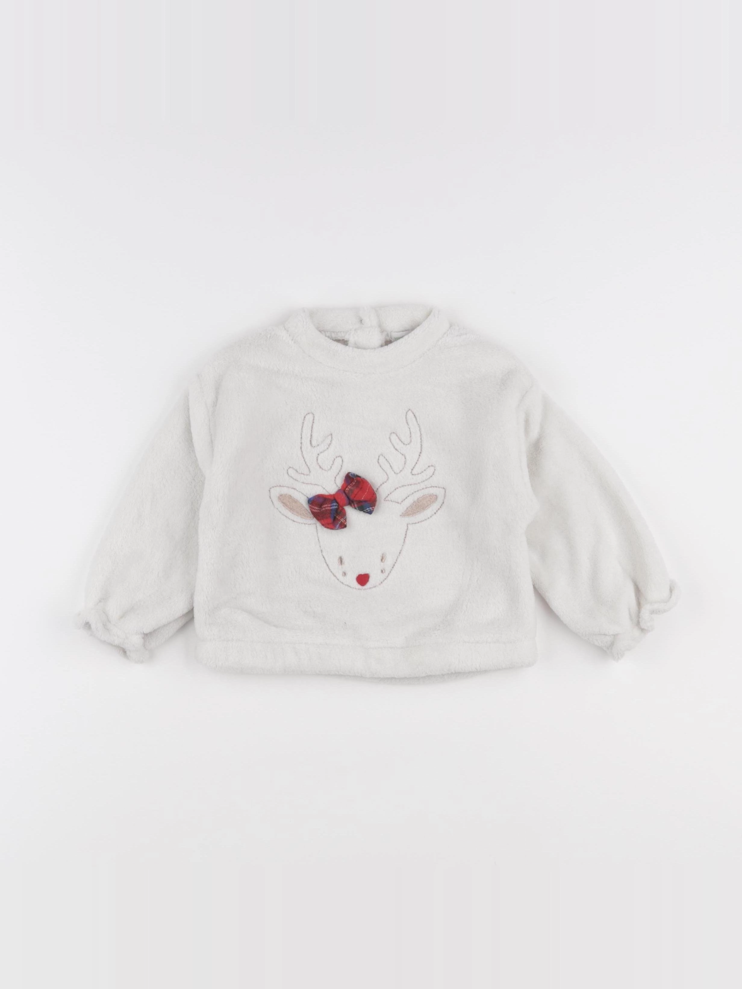 Vertbaudet - sweat polaire multicolore - 18 mois