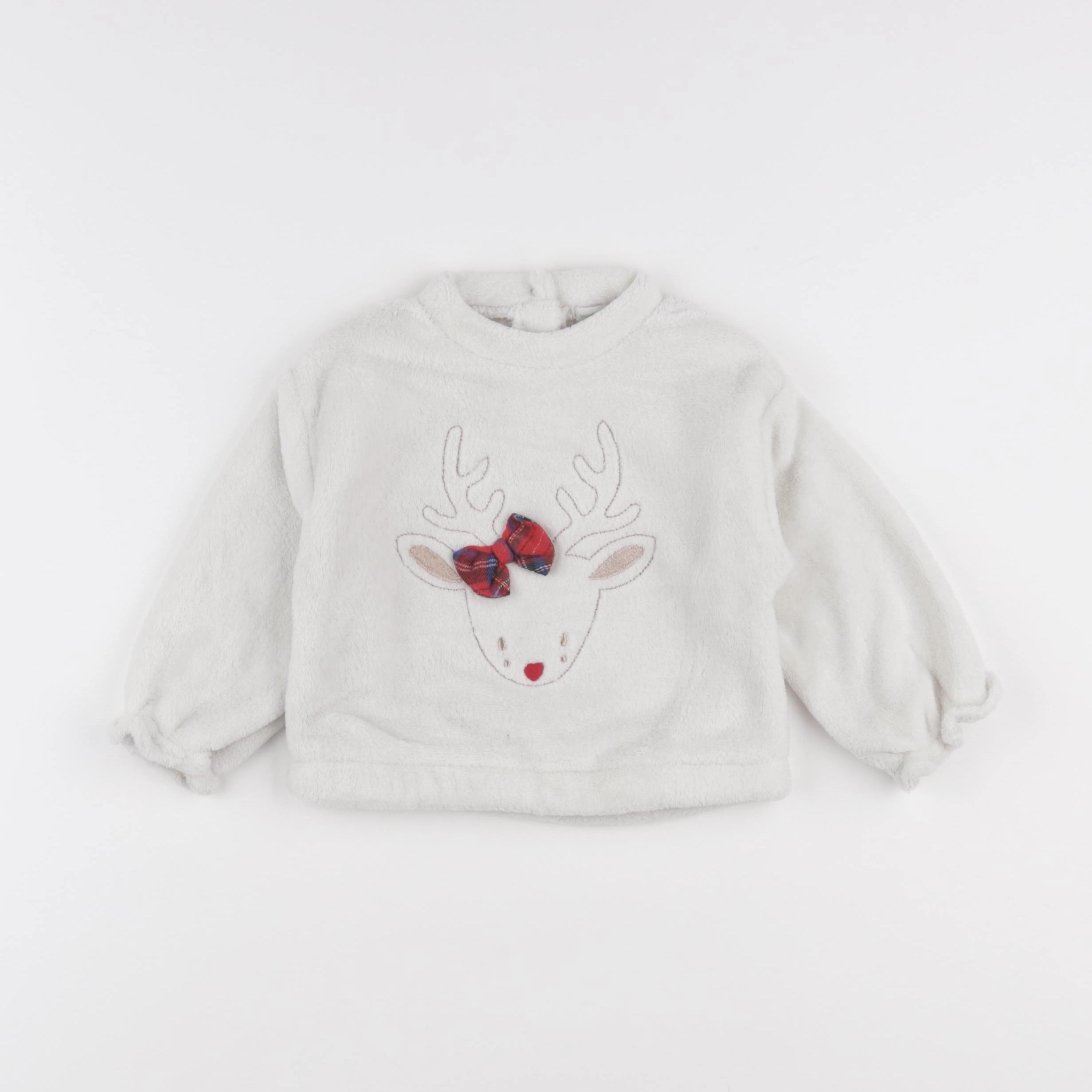 Vertbaudet - sweat polaire multicolore - 18 mois
