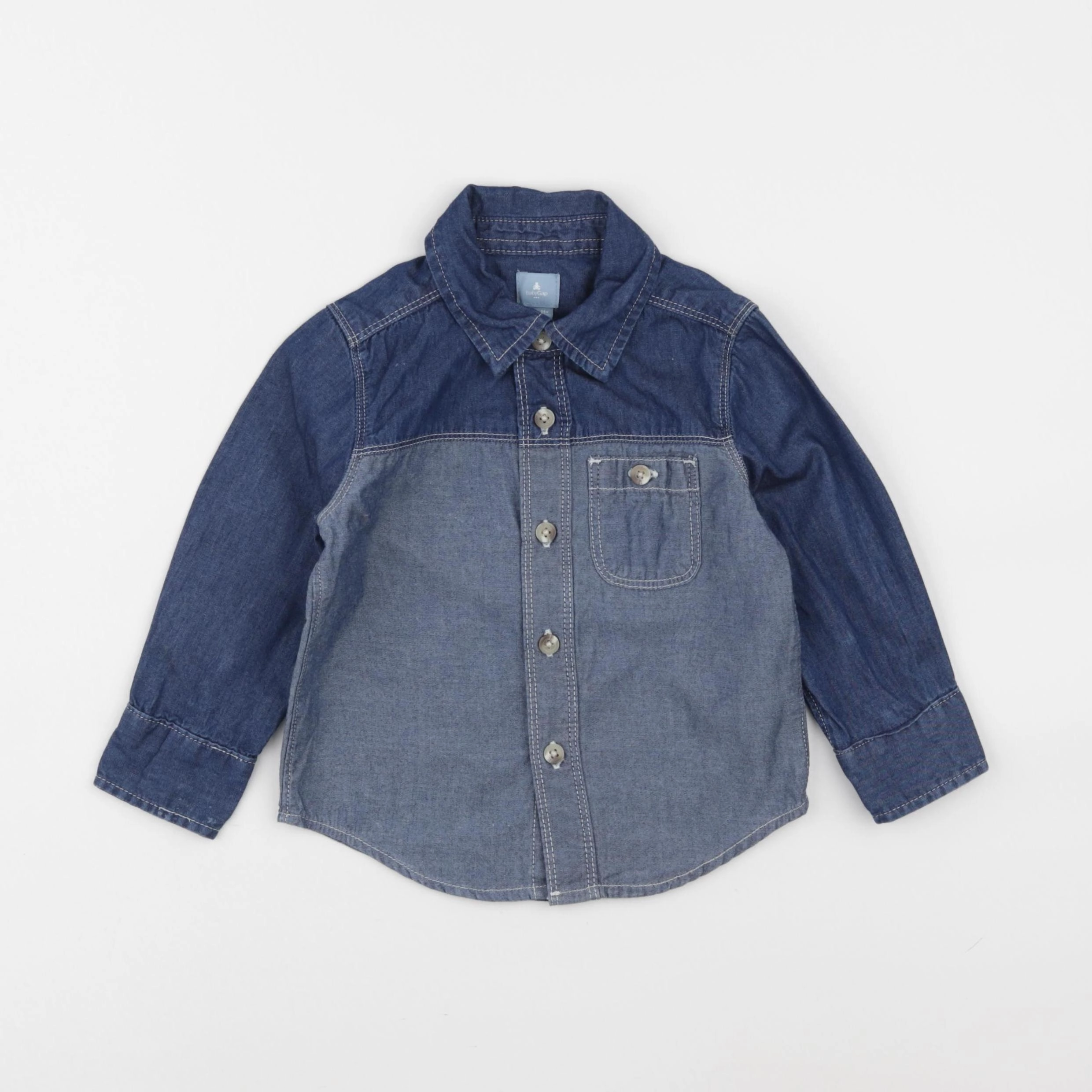 GAP - chemise bleu - 18/24 mois