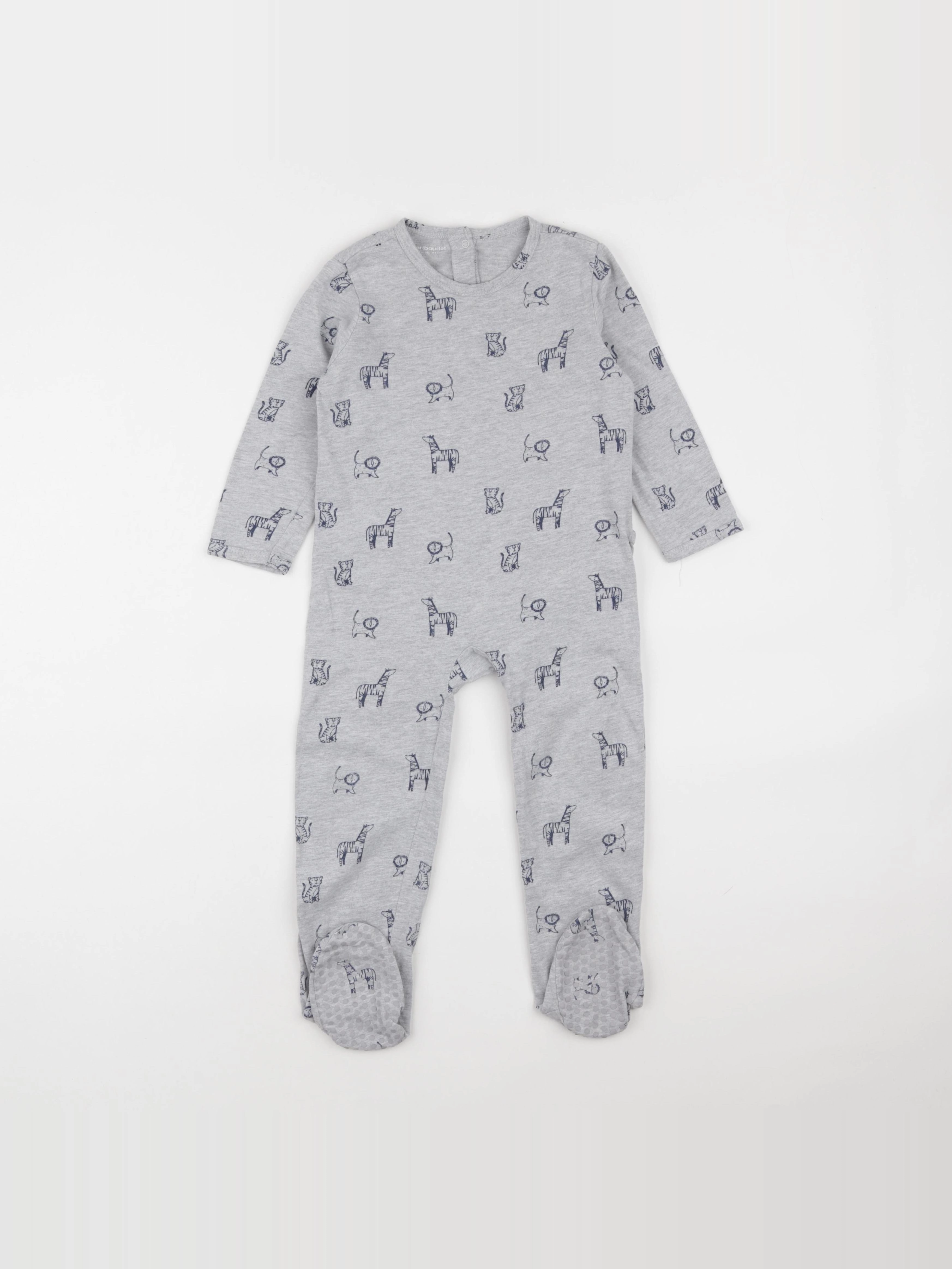 Vertbaudet - pyjama coton blanc, bleu - 36 mois