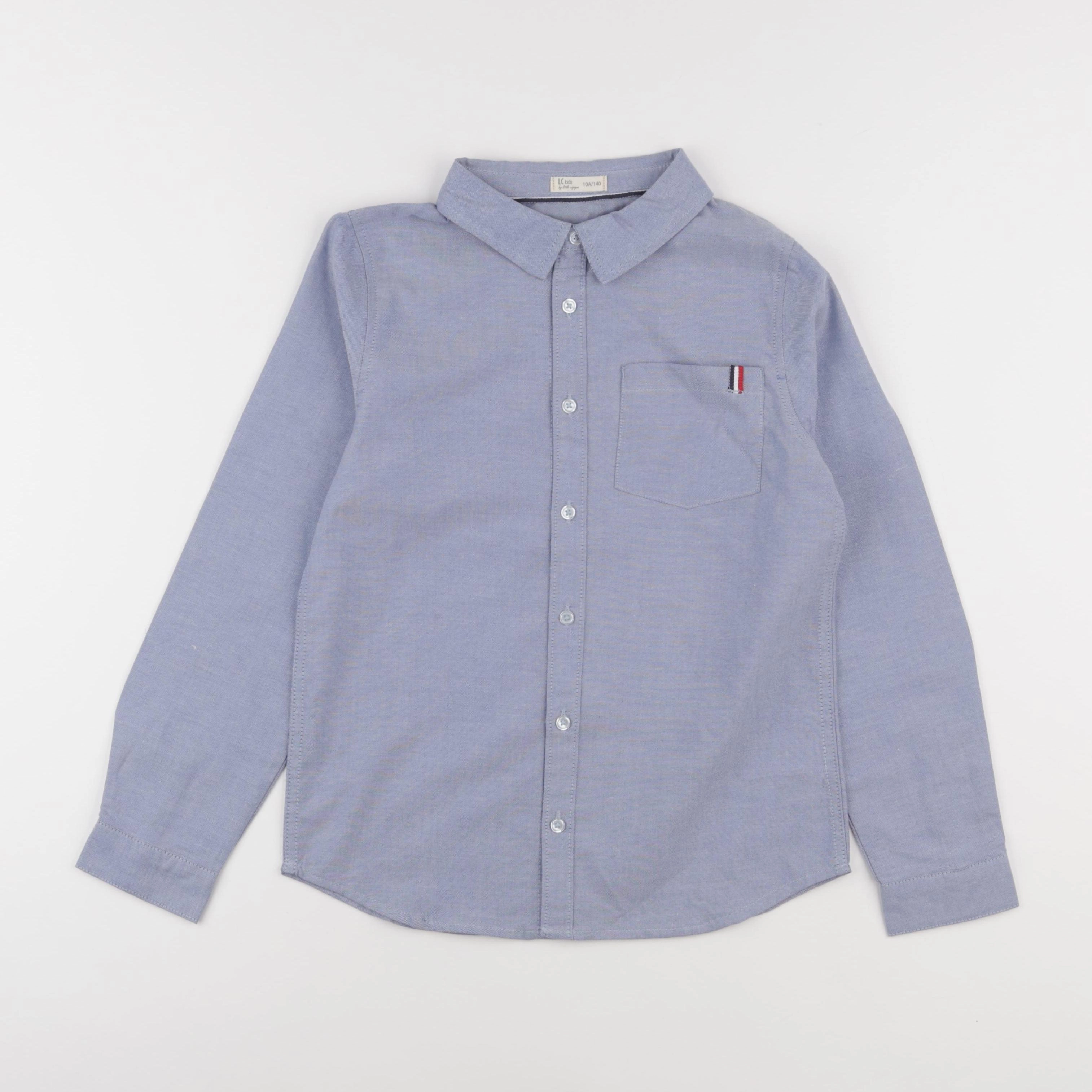Little Cigogne - chemise bleu - 10 ans