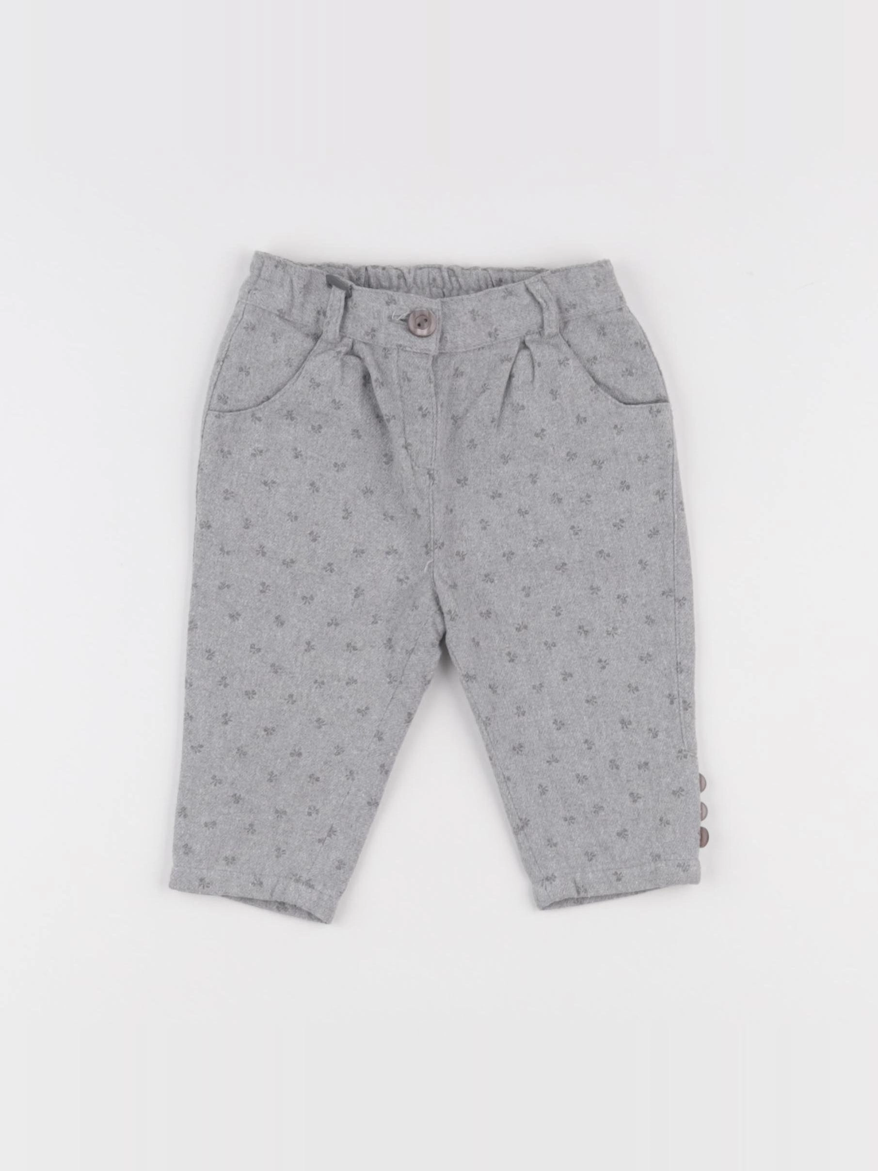 Cyrillus - pantalon gris - 9 mois