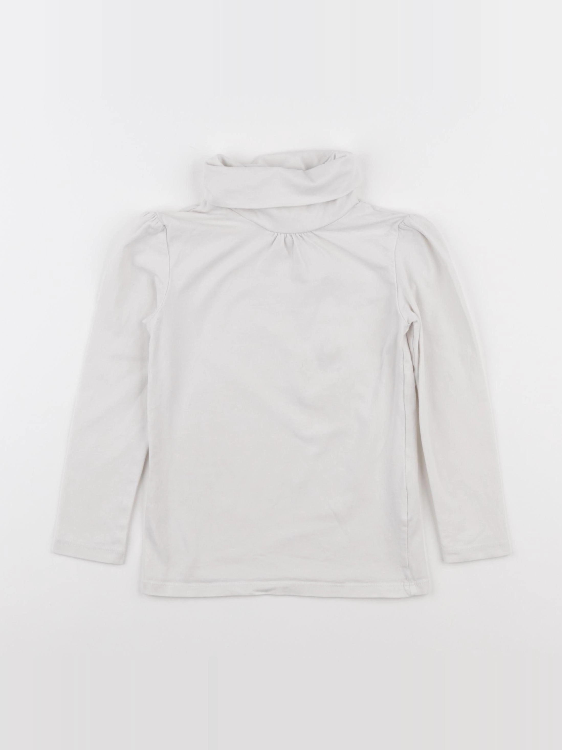 Tape à l'oeil - sous-pull blanc - 5 ans