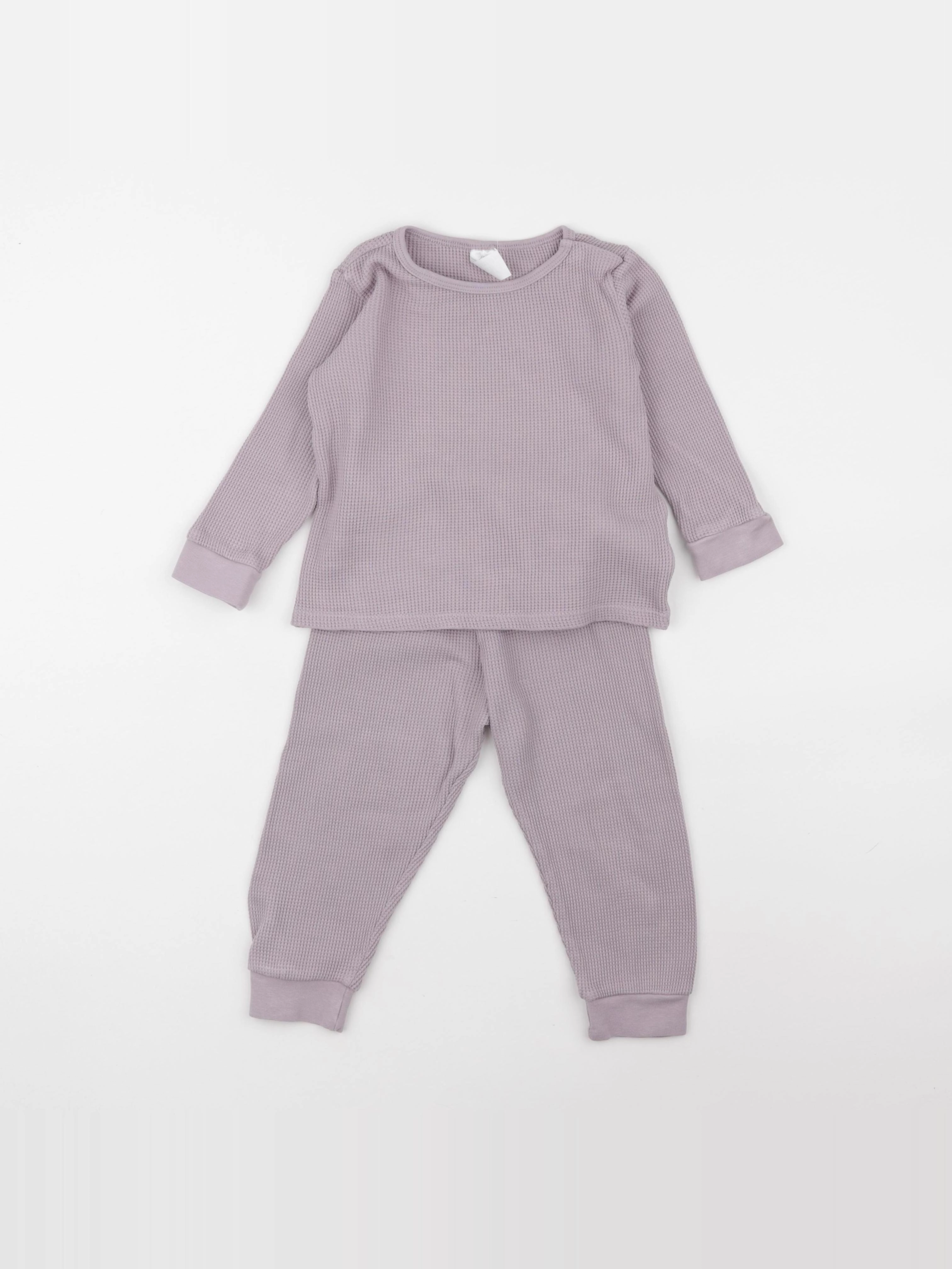 H&M - ensemble violet - 18/24 mois