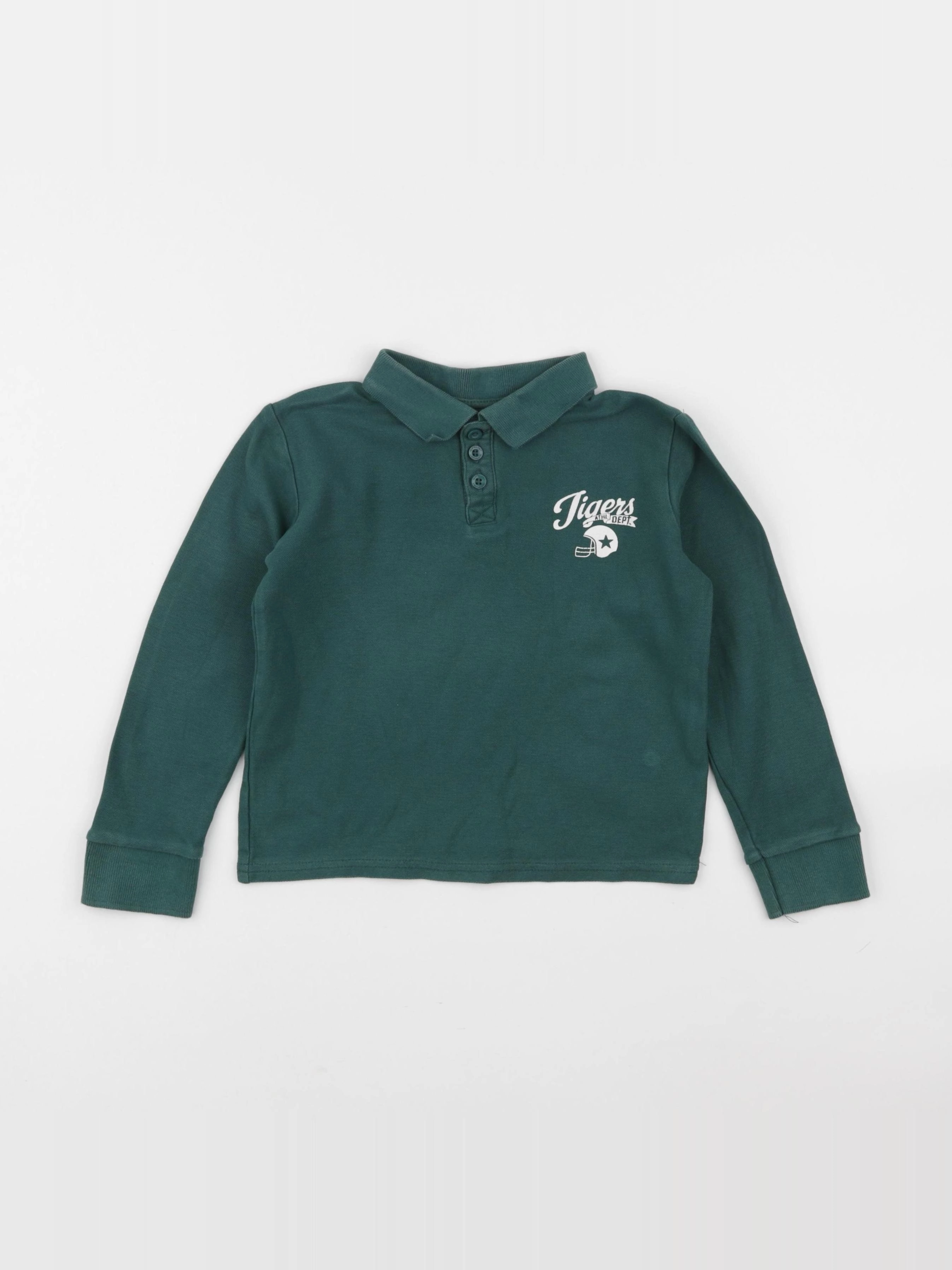 Vertbaudet - polo vert - 5 ans