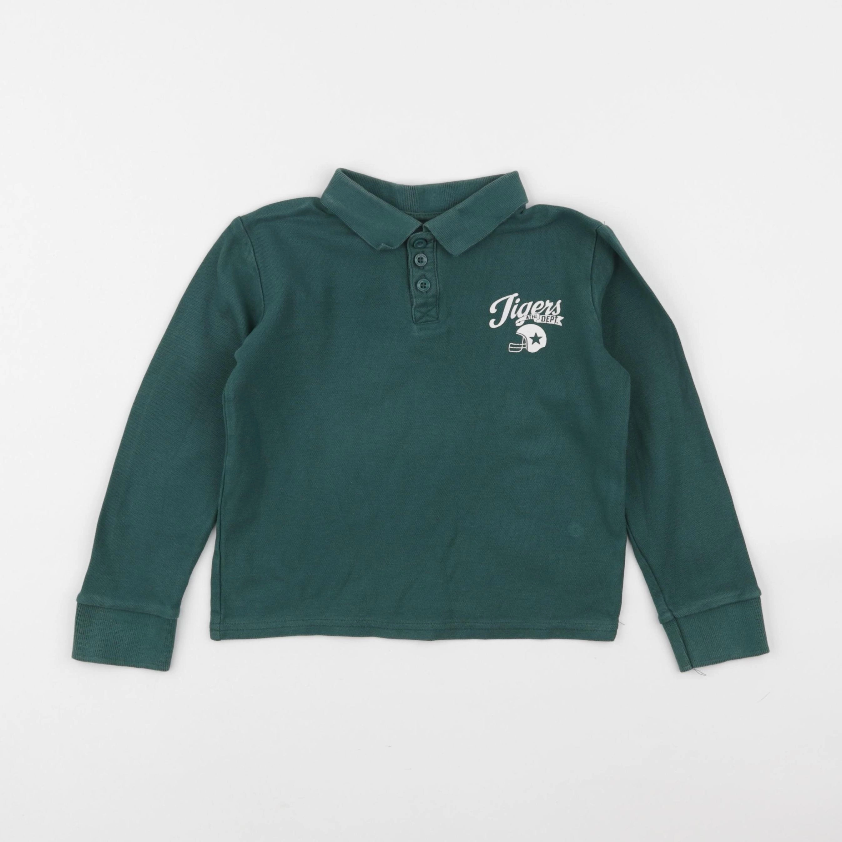 Vertbaudet - polo vert - 5 ans