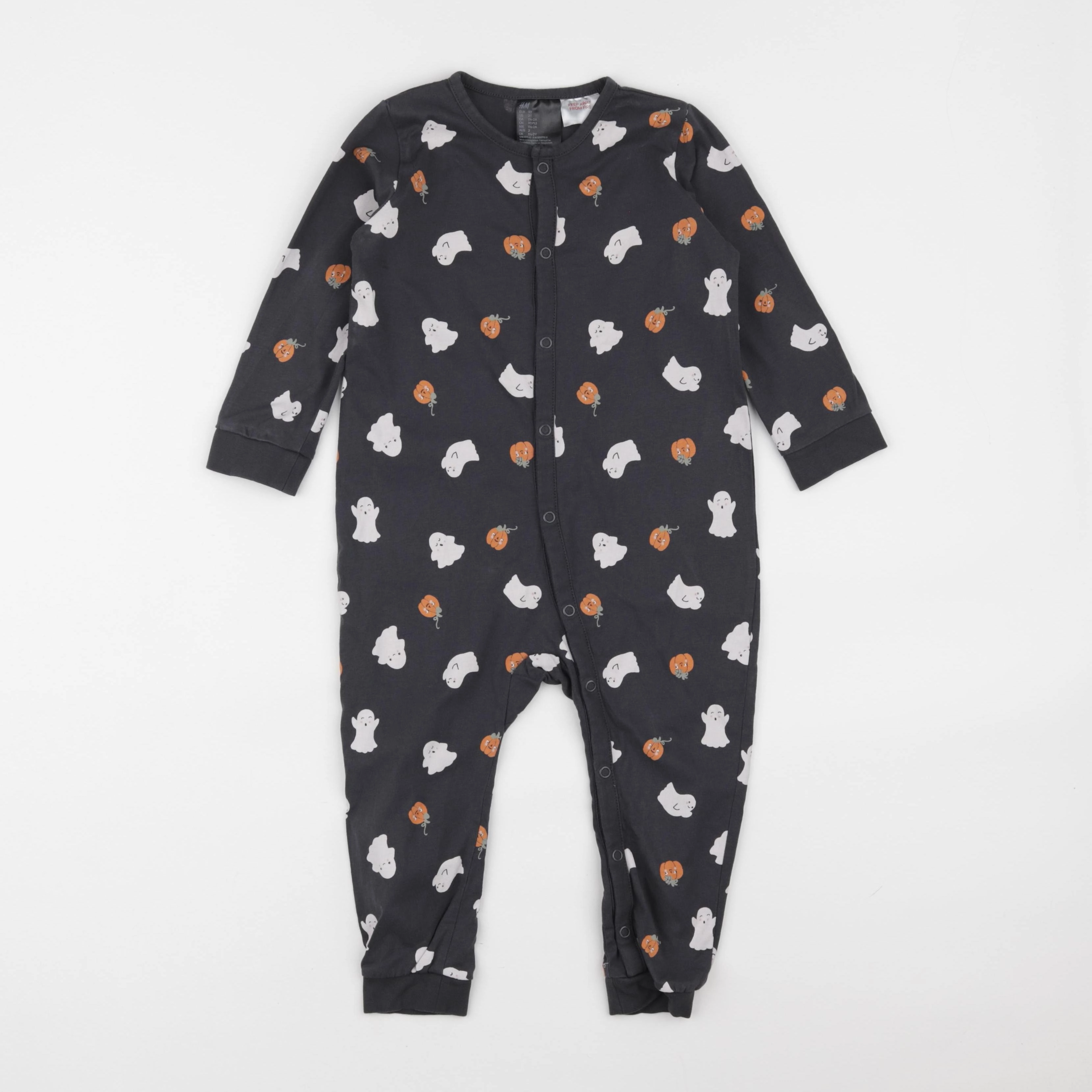H&M - pyjama coton gris - 18/24 mois