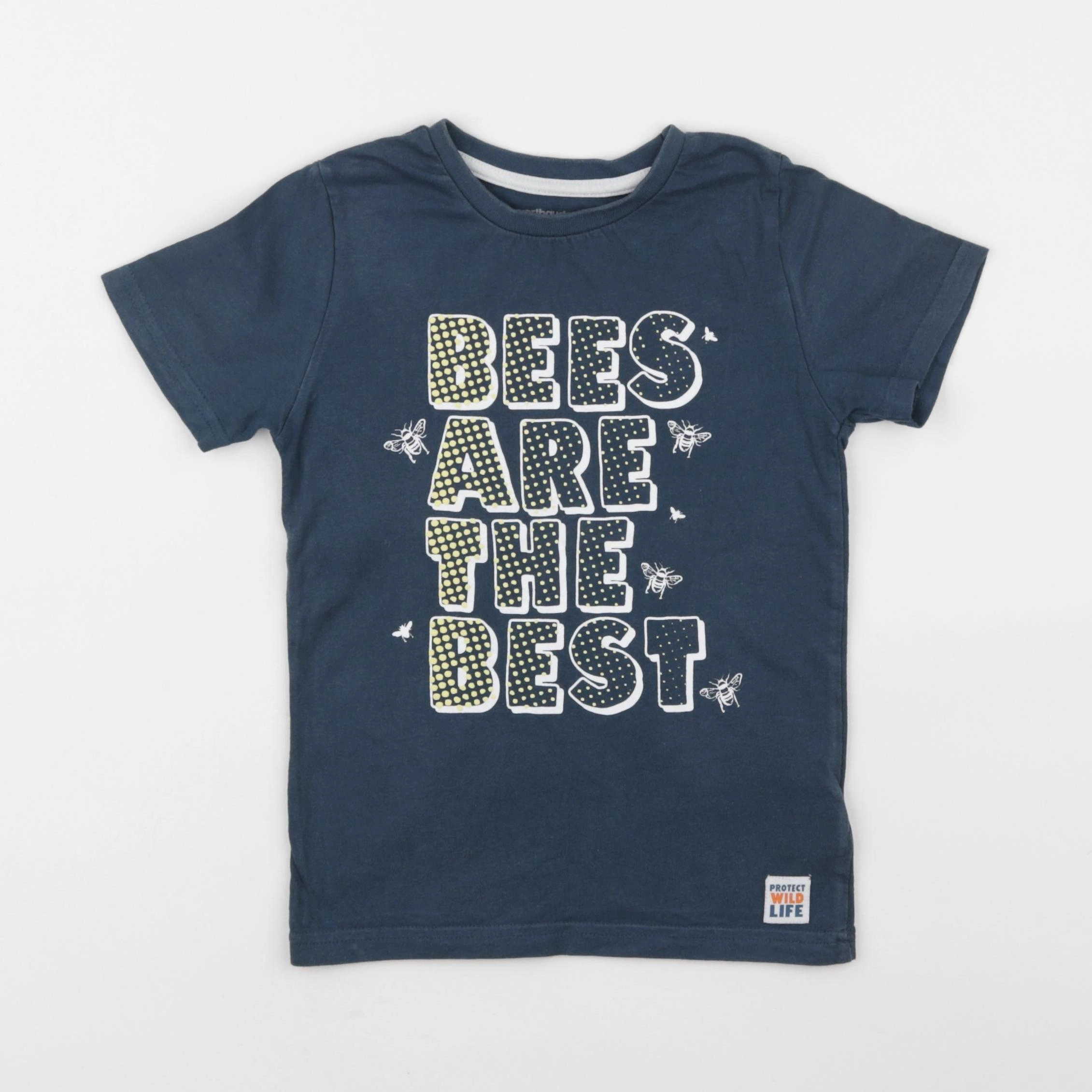 Vertbaudet - tee-shirt bleu - 5 ans