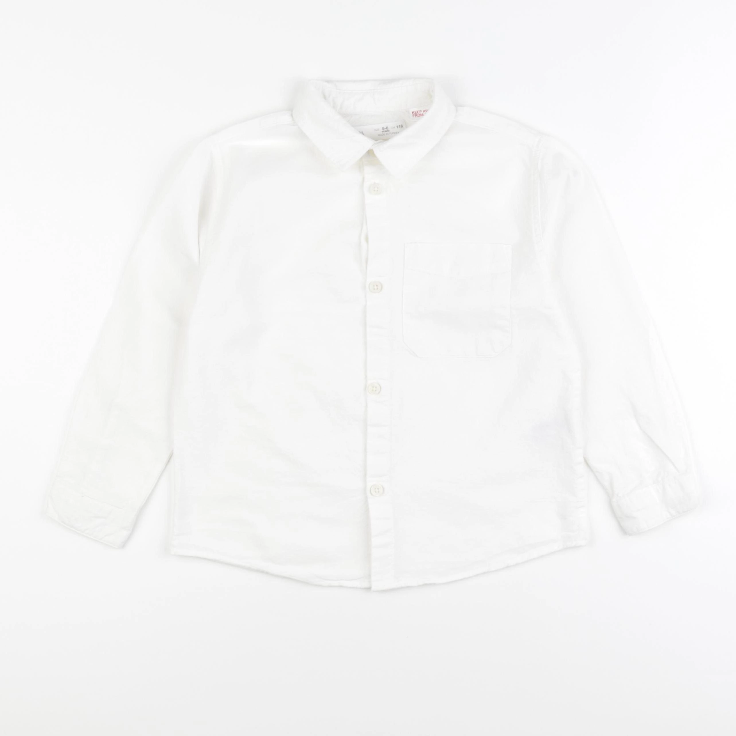 Zara - chemise blanc - 5/6 ans