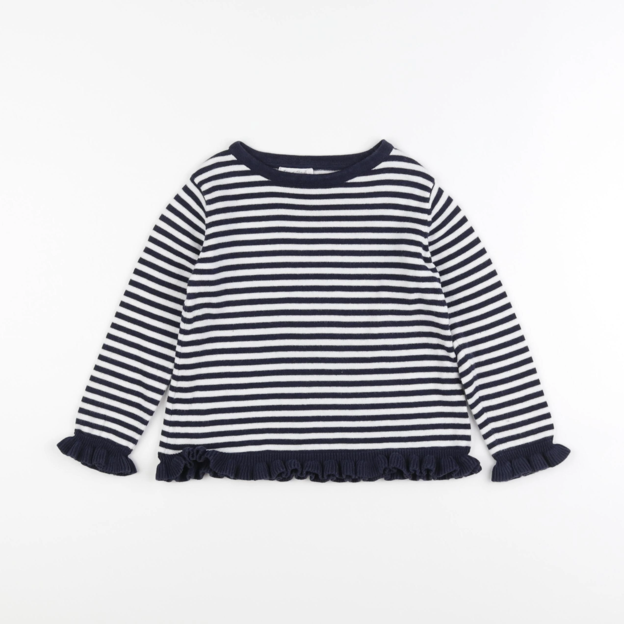Eden & Victor - pull blanc, bleu - 3 ans