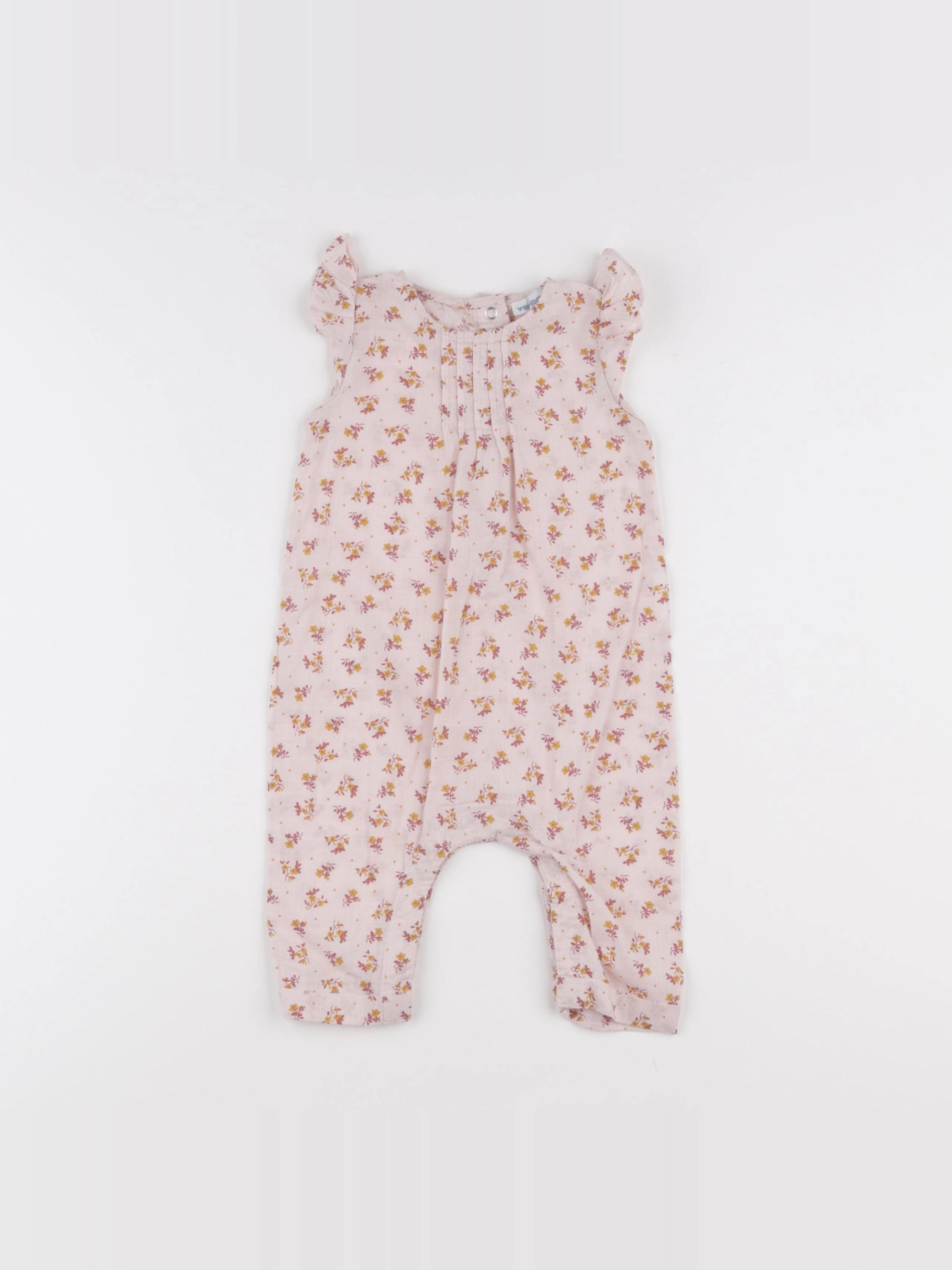 Vertbaudet - combinaison rose - 6 mois