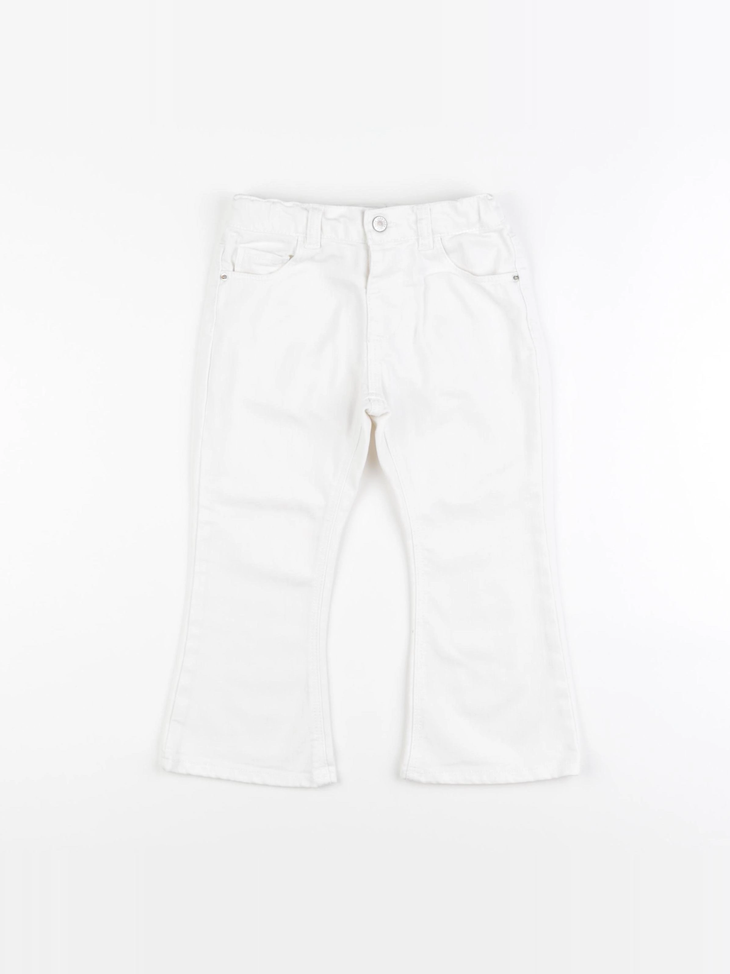 Zara - jean blanc - 3/4 ans