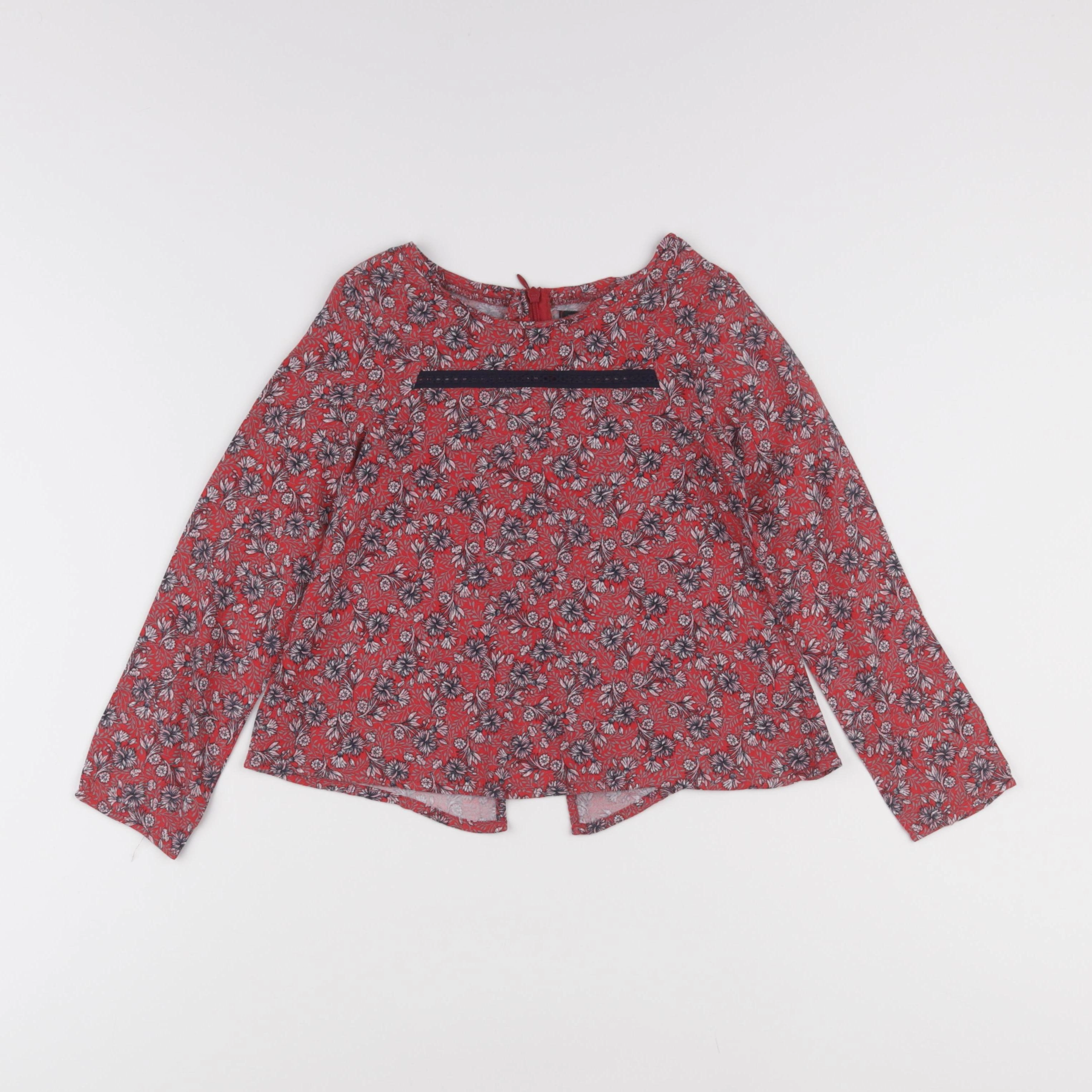 IKKS - blouse rouge - 6 ans