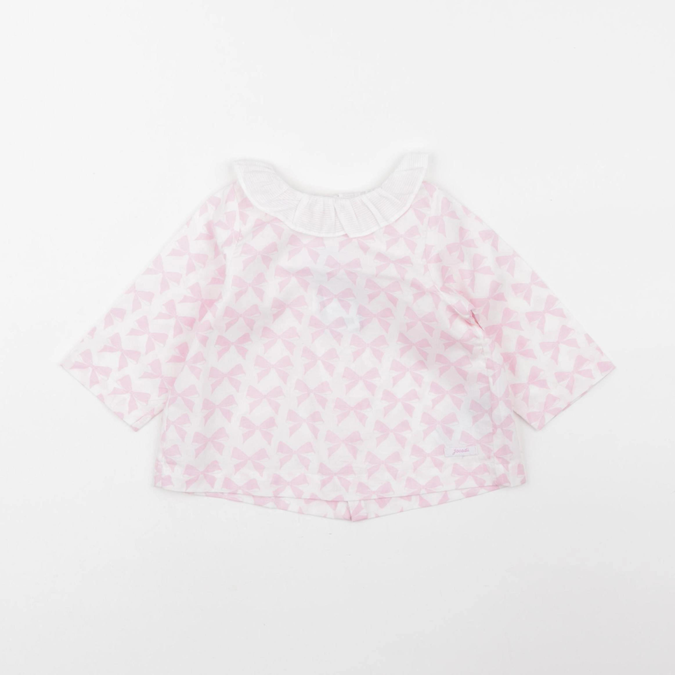 Jacadi - blouse blanc, rose - 6 mois