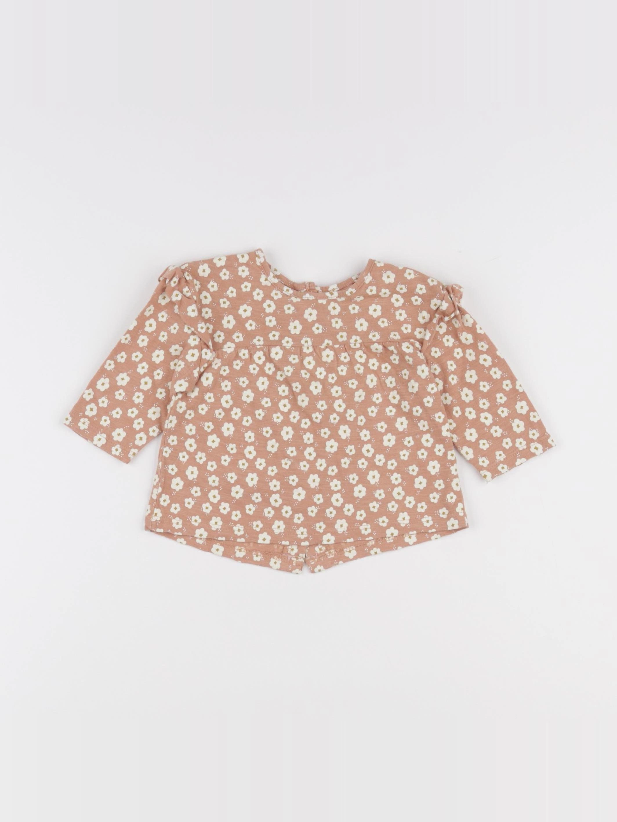 Vertbaudet - blouse marron - 3 mois