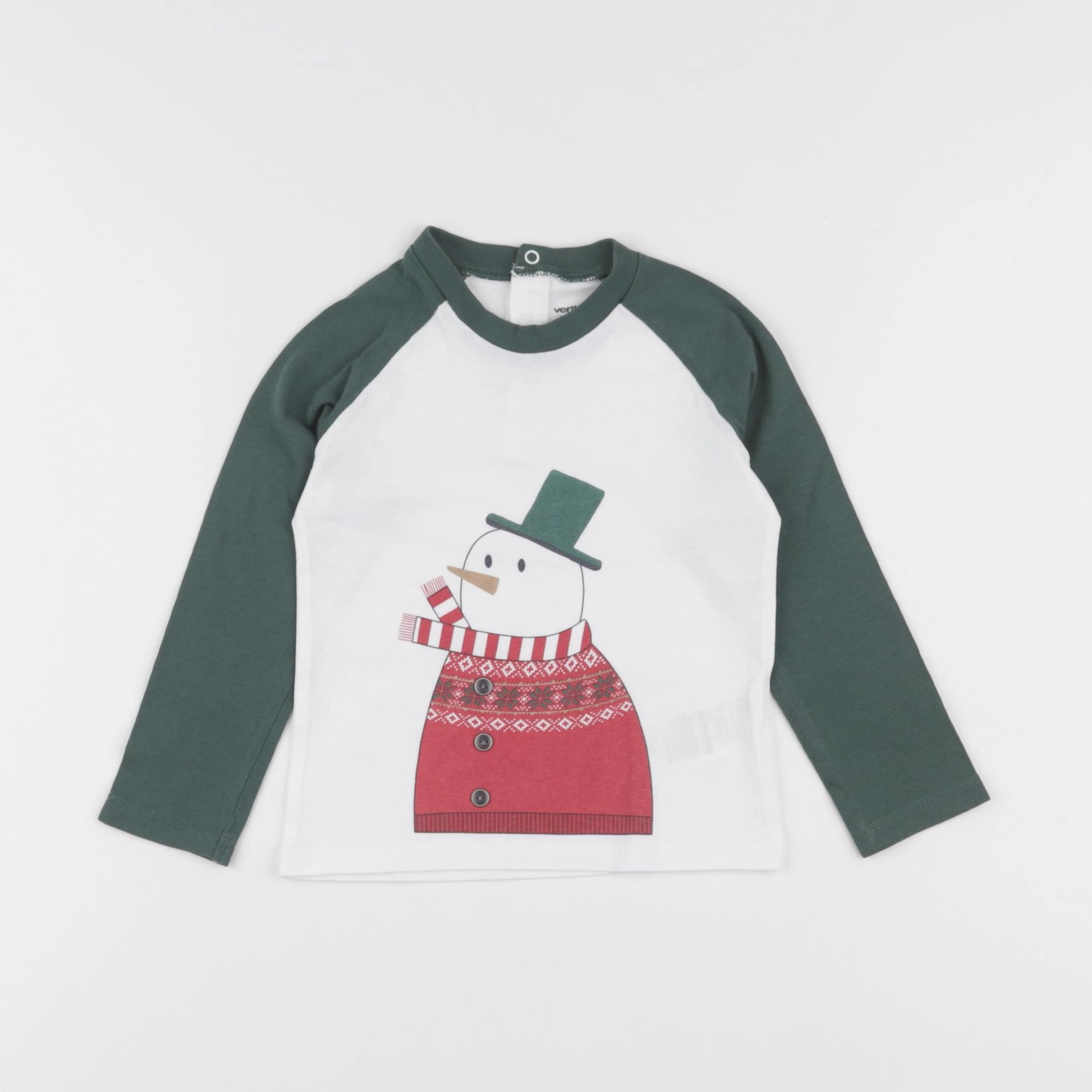 Vertbaudet - tee-shirt vert - 24 mois
