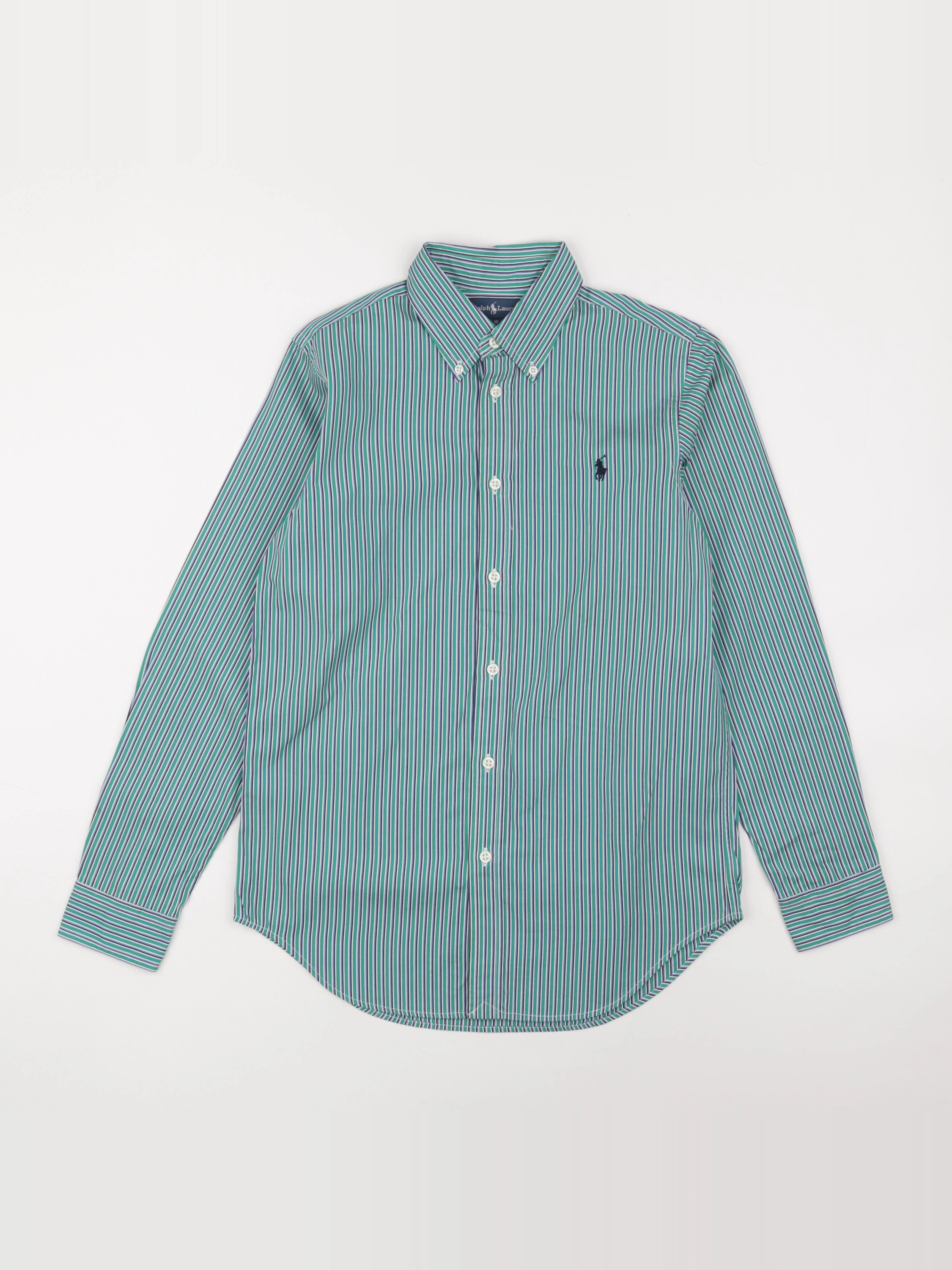 Ralph Lauren - chemise bleu, vert - 16 ans