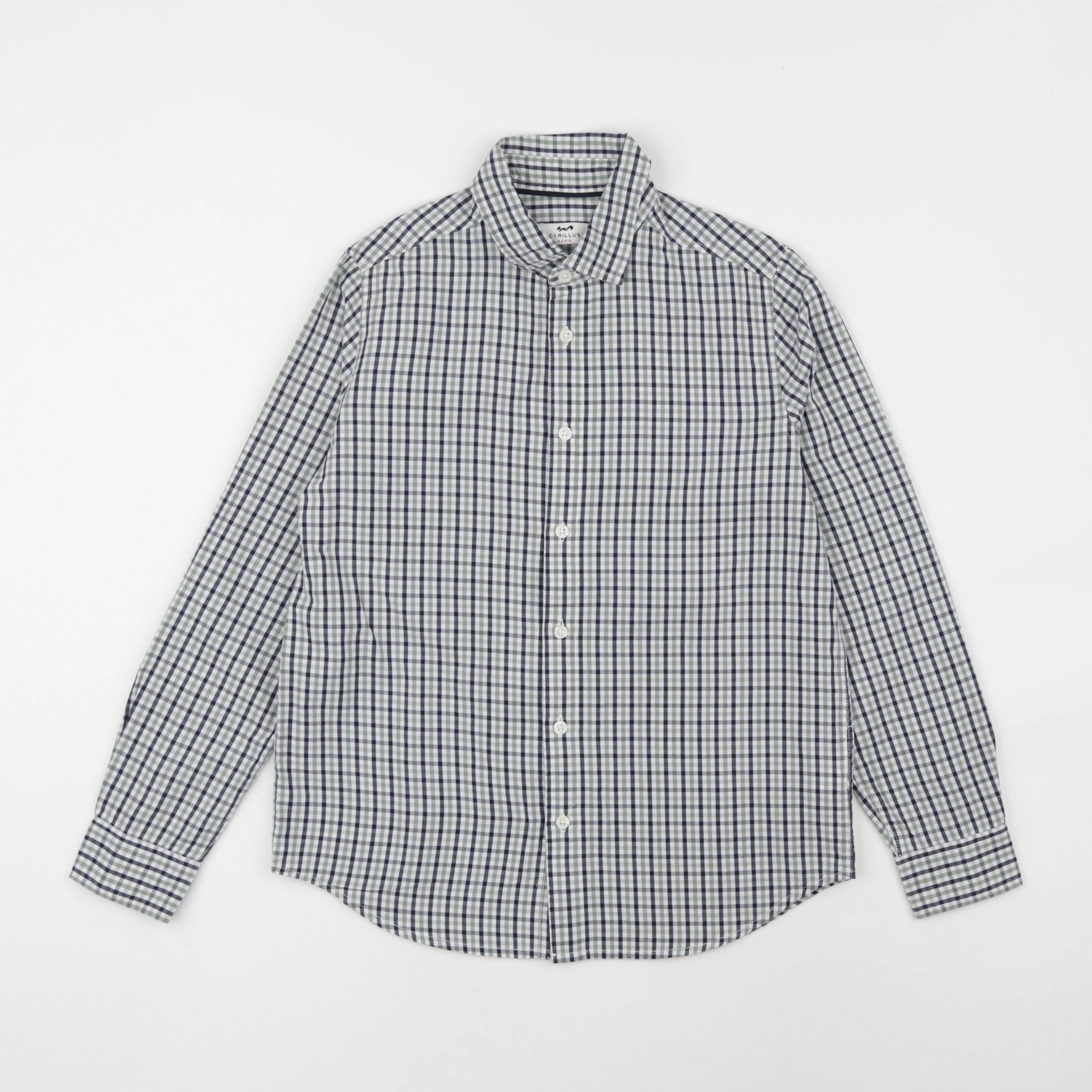 Cyrillus - chemise bleu, vert - 12 ans