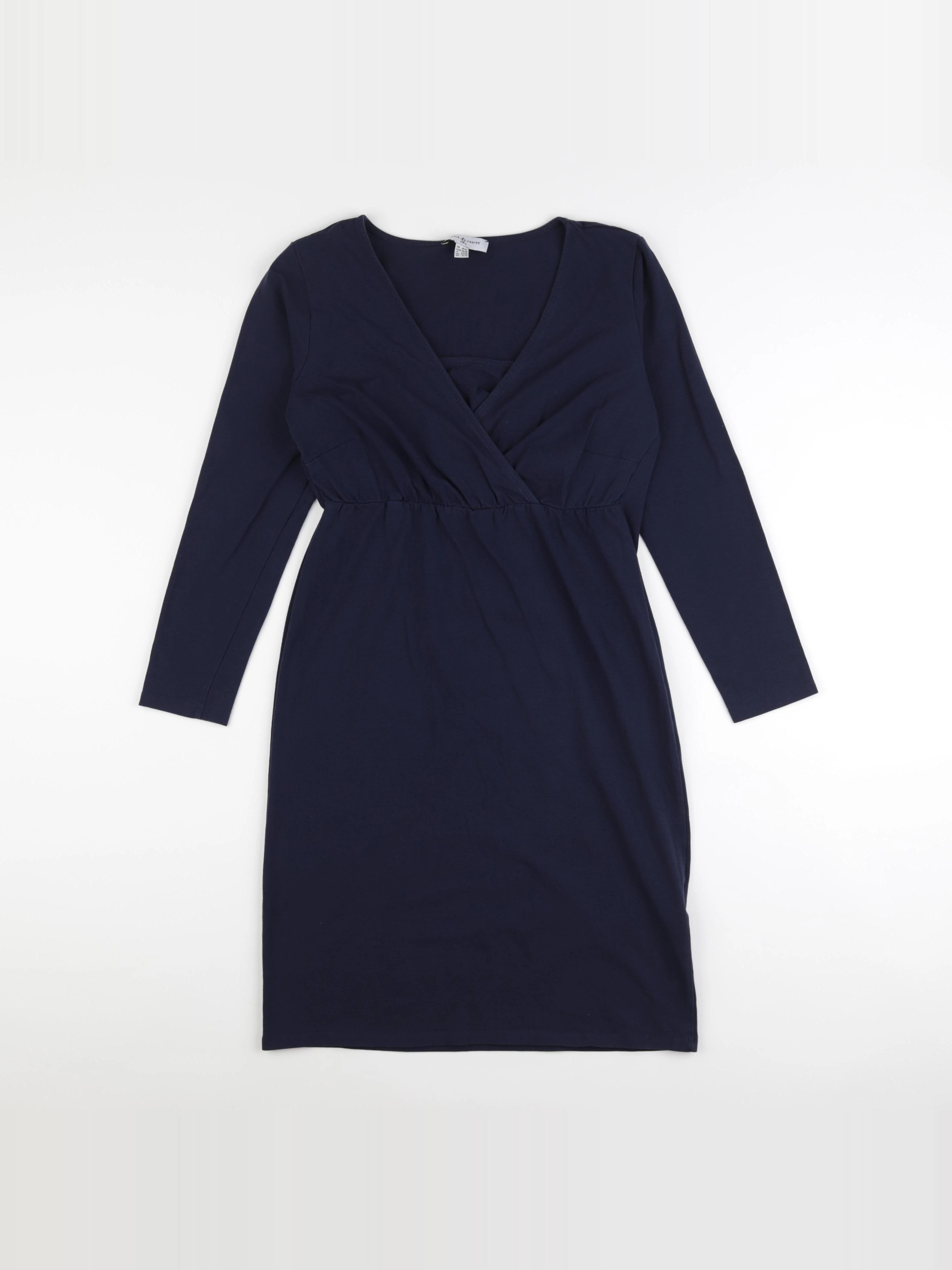 Envie de fraise - robe grossesse, allaitement bleu - 40 à 42
