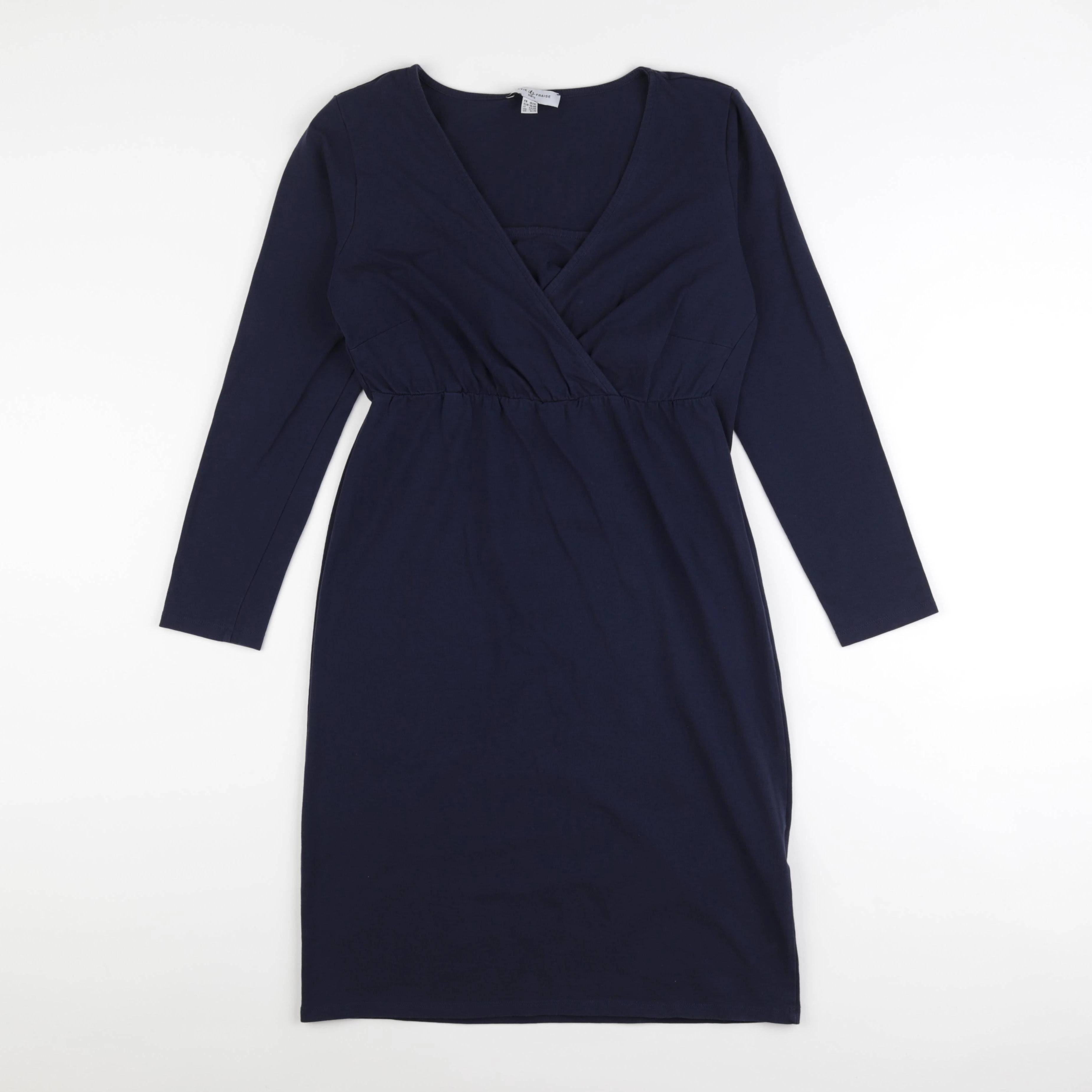 Envie de fraise - robe grossesse, allaitement bleu - 40 à 42