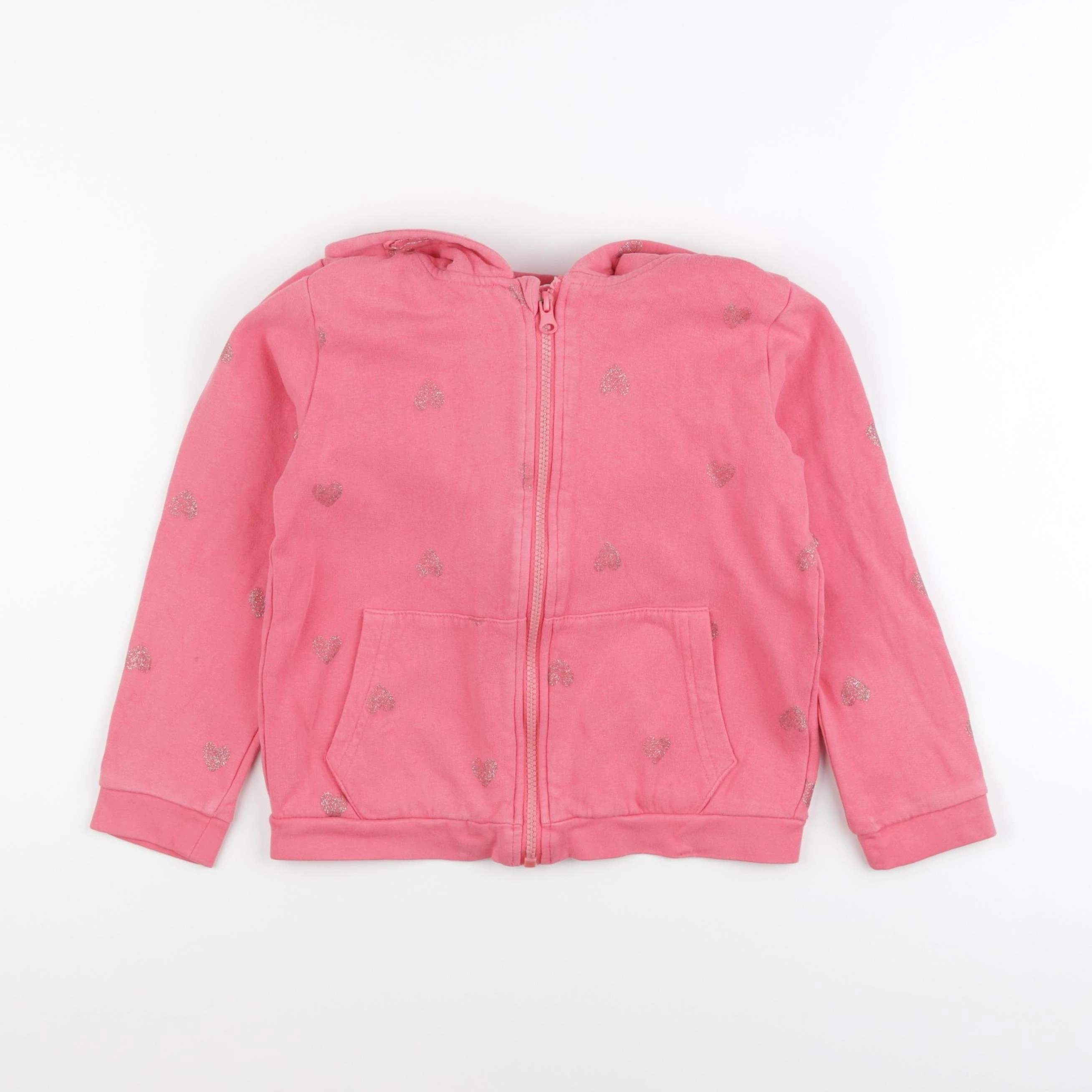 Vertbaudet - sweat rose - 8 ans
