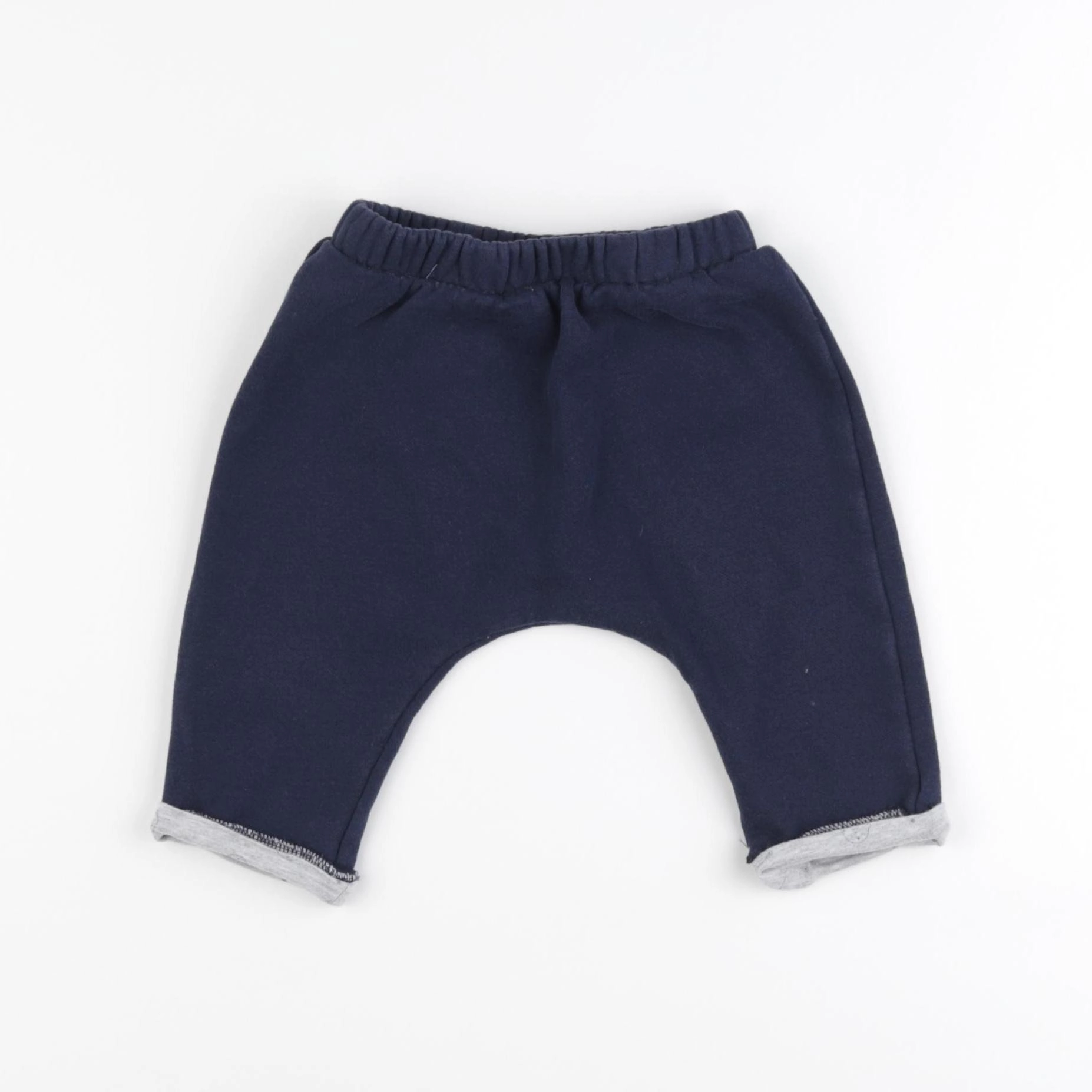 Vertbaudet - sarouel bleu - 9 mois
