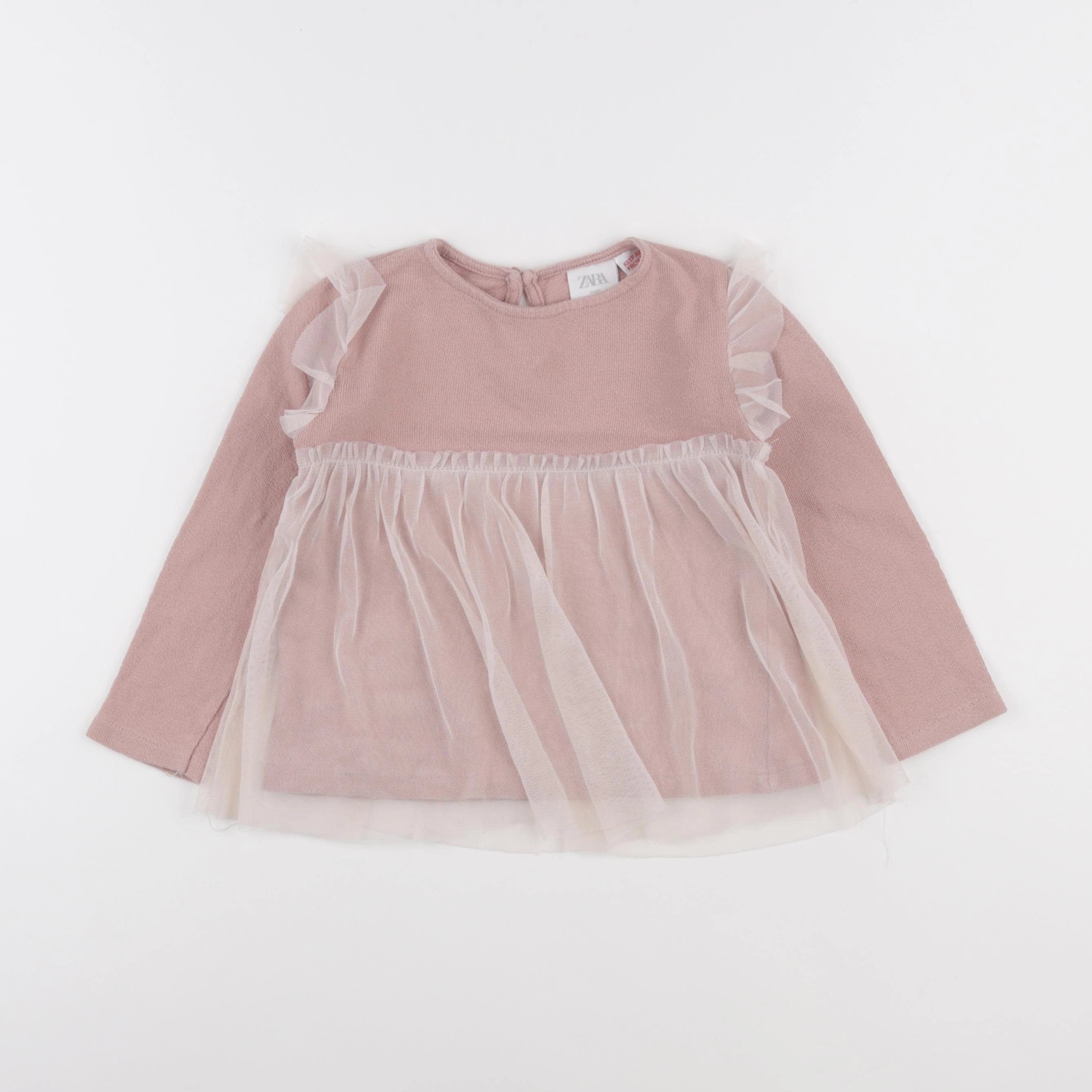 Zara - tee-shirt rose - 3/4 ans