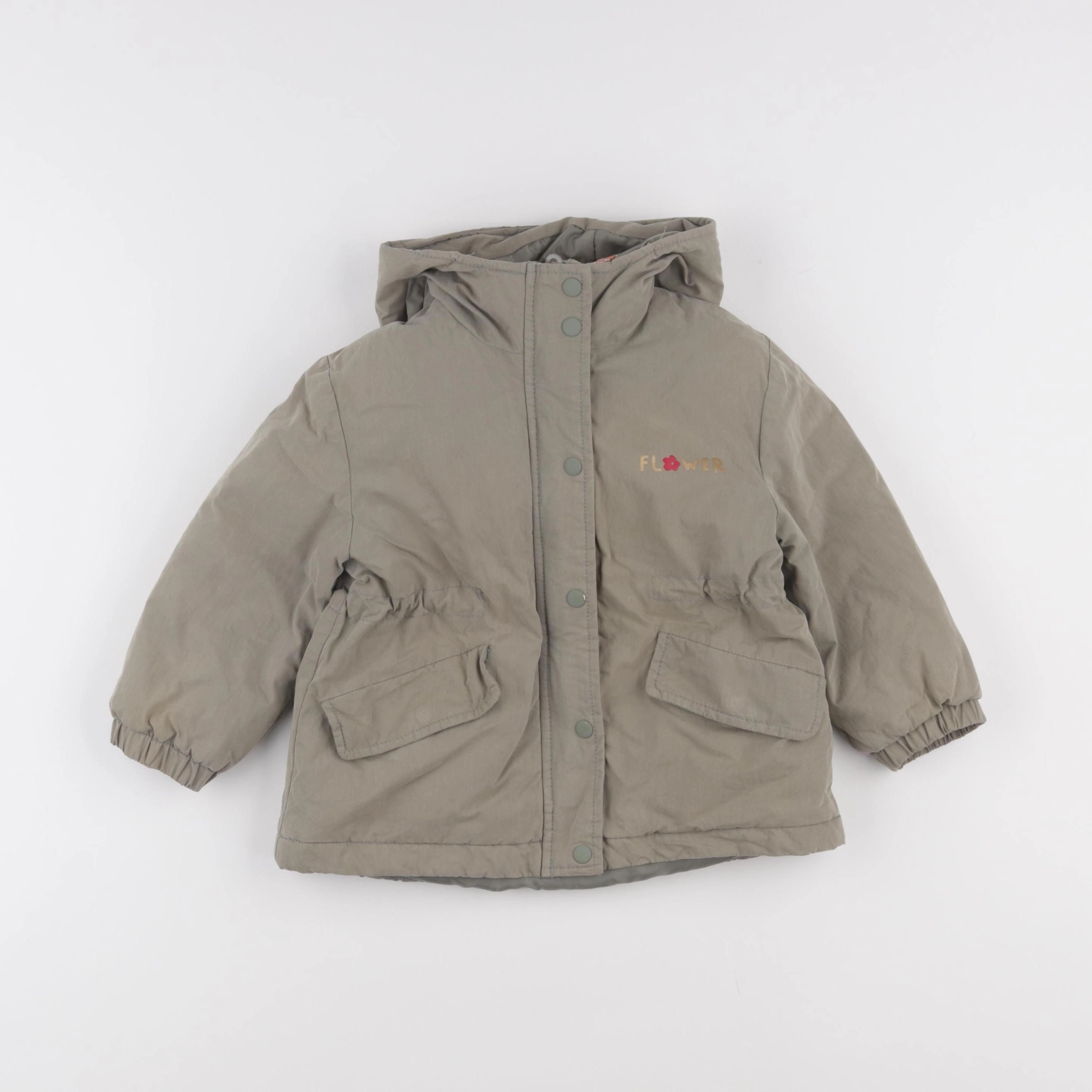 Vertbaudet - parka vert - 3 ans