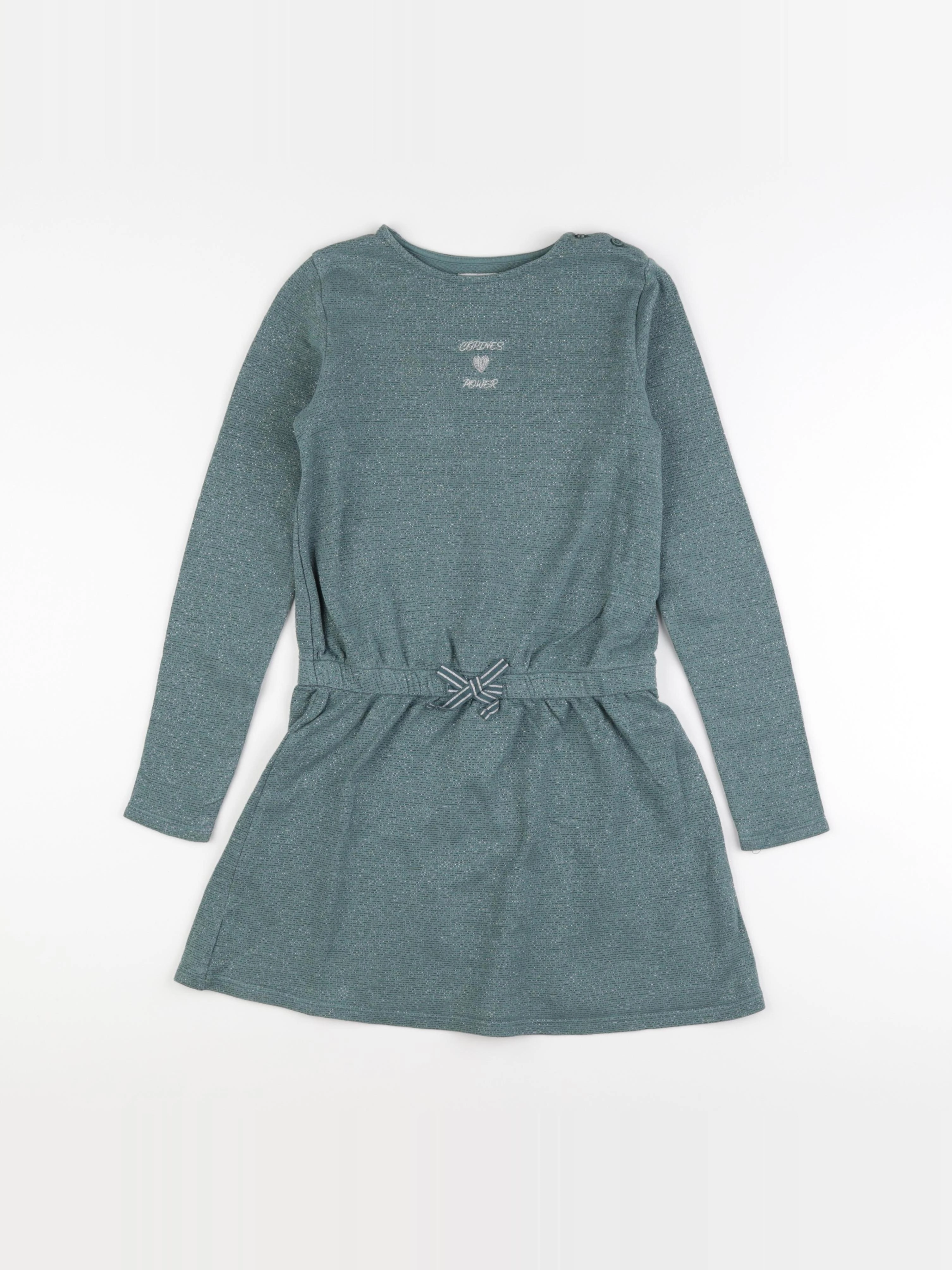 Vertbaudet - robe vert - 10 ans