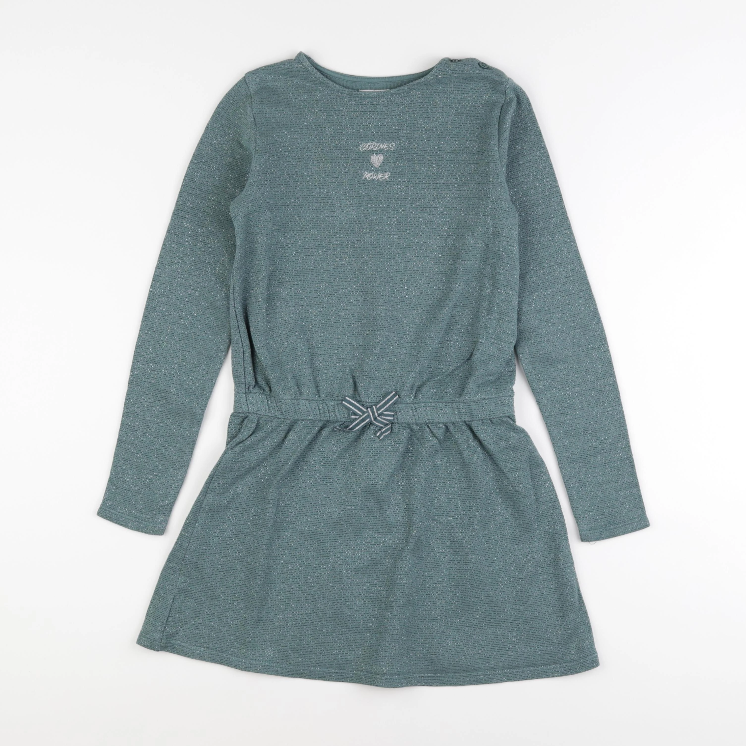 Vertbaudet - robe vert - 10 ans