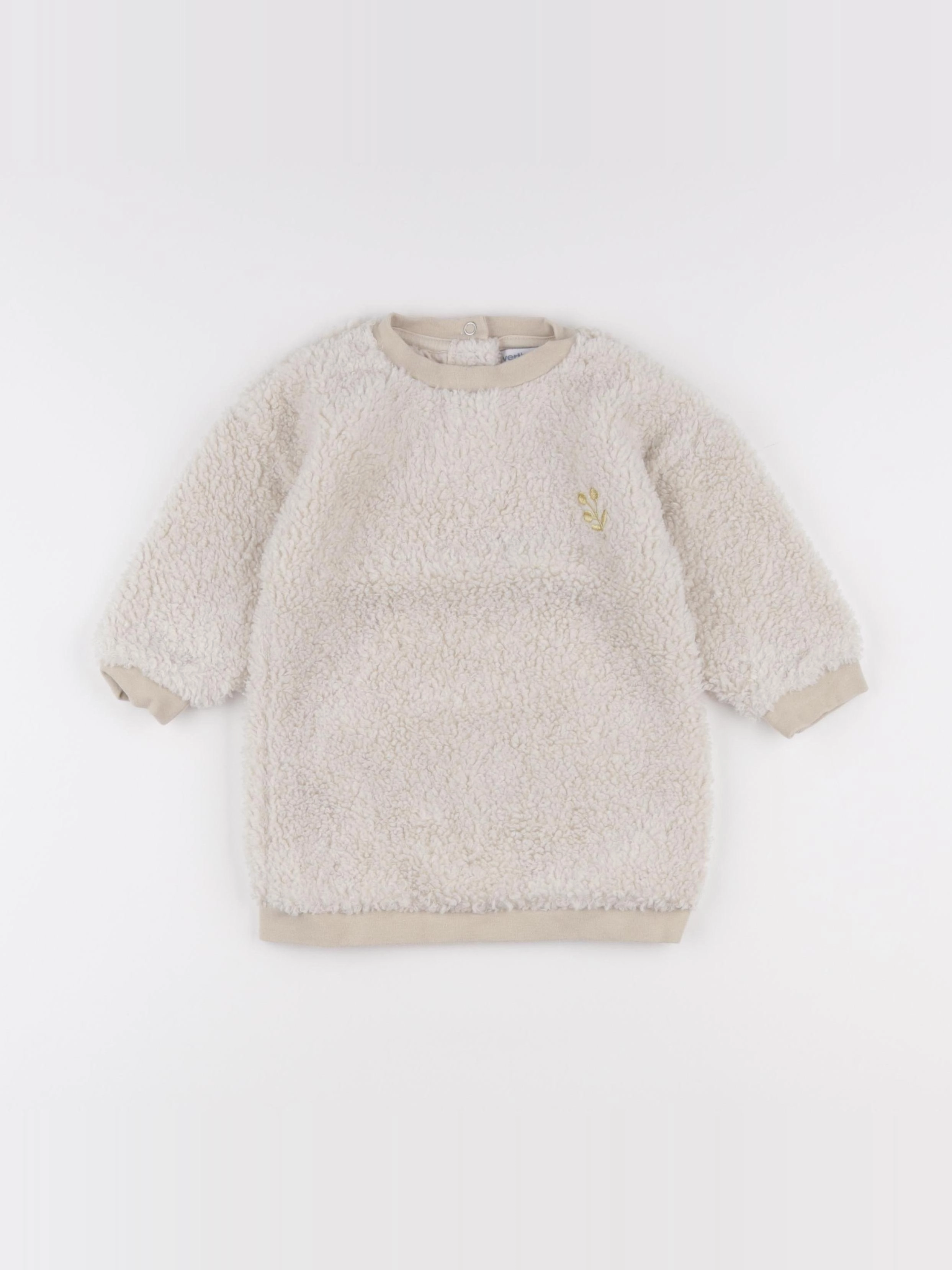 Vertbaudet - robe beige - 18 mois