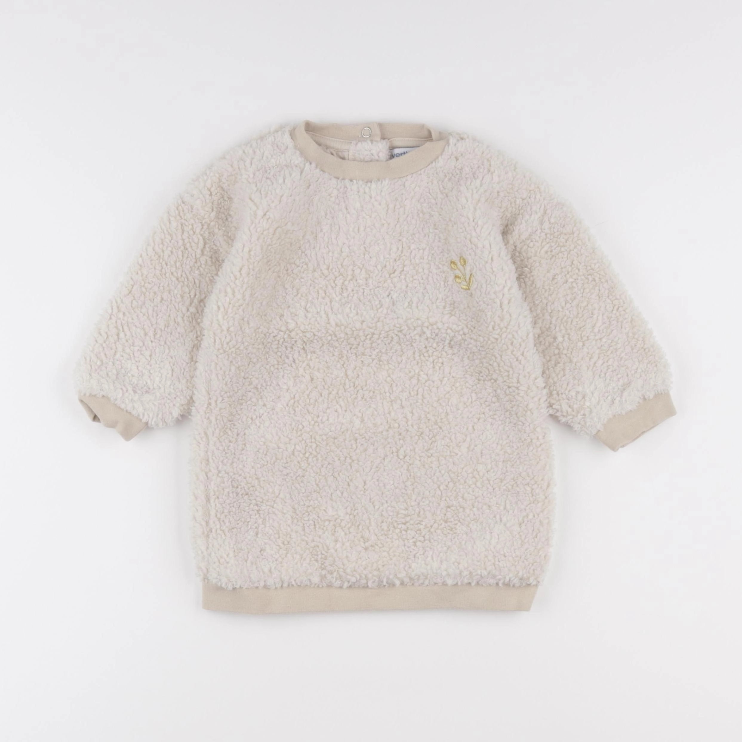 Vertbaudet - robe beige - 18 mois