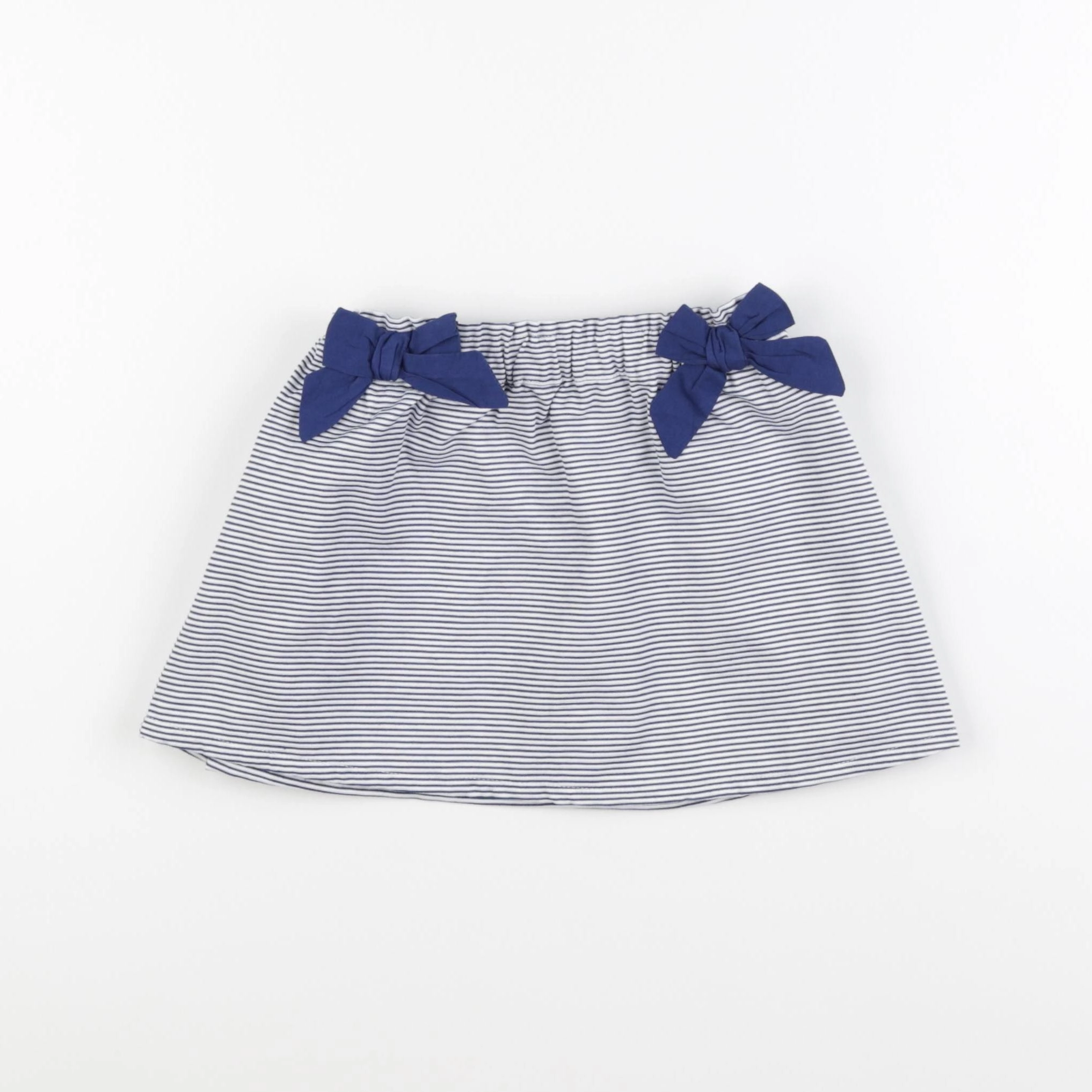 Vertbaudet - jupe bleu, blanc - 2 ans