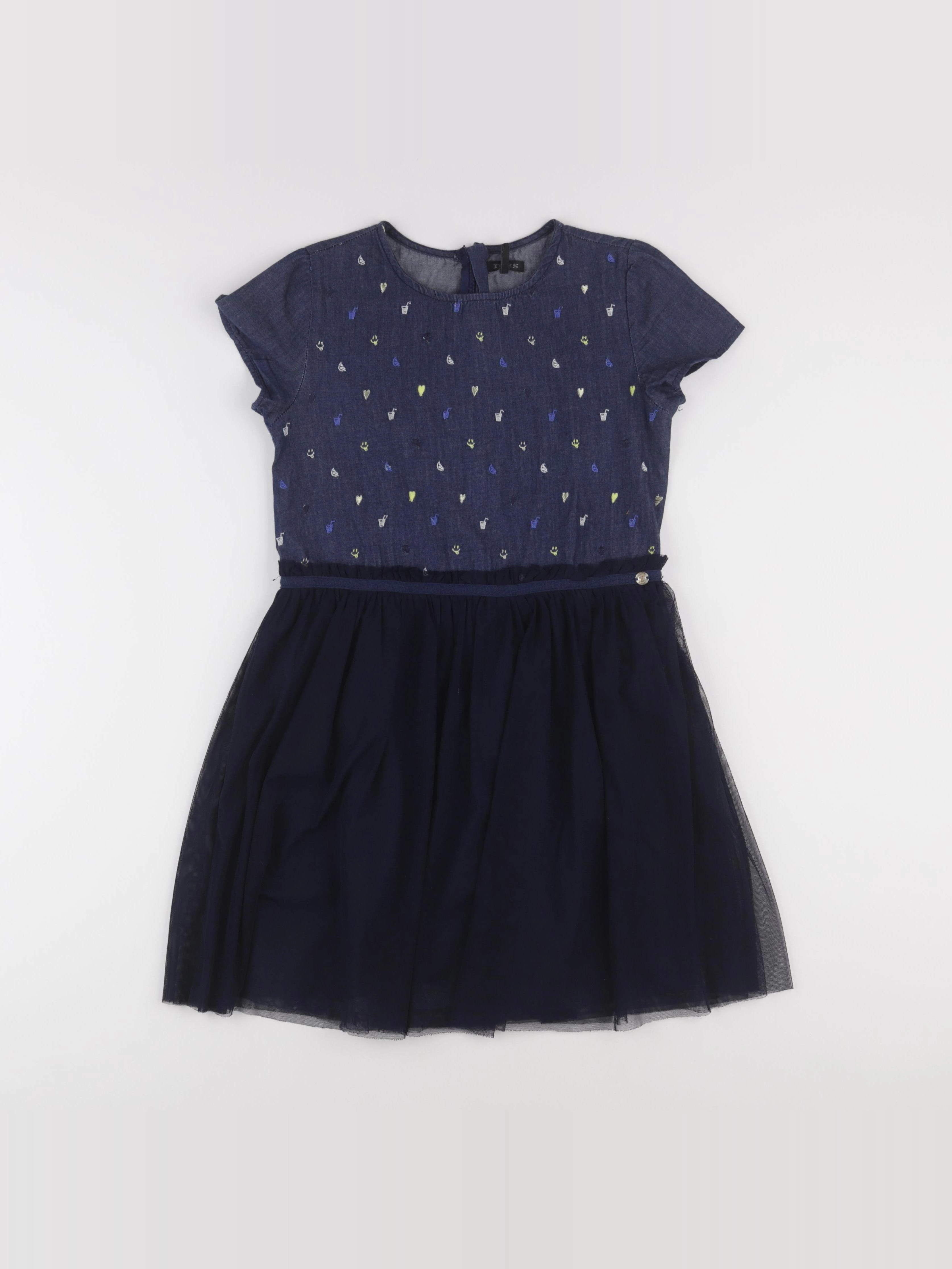 IKKS - robe bleu - 10 ans