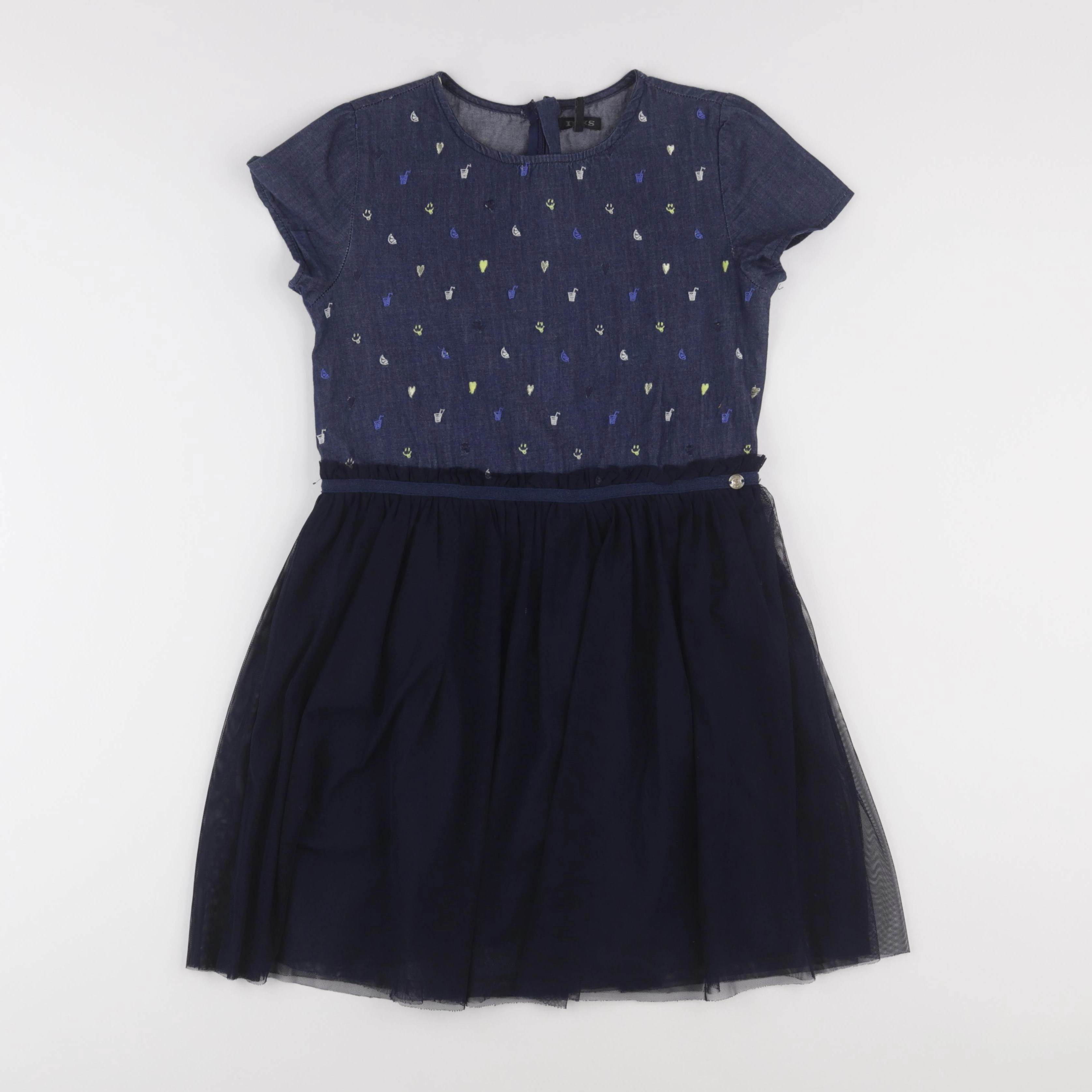 IKKS - robe bleu - 10 ans