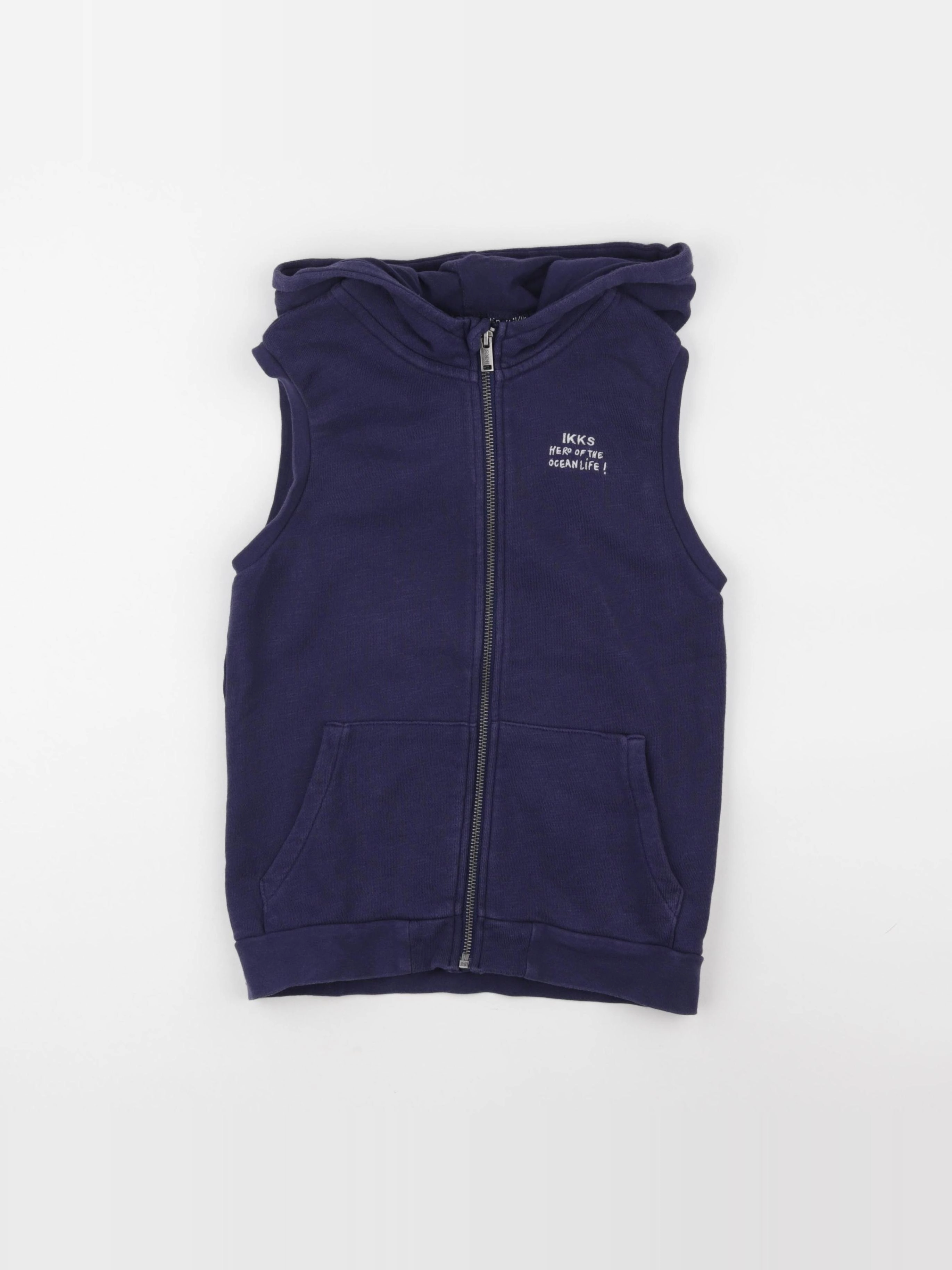 IKKS - sweat bleu - 8 ans