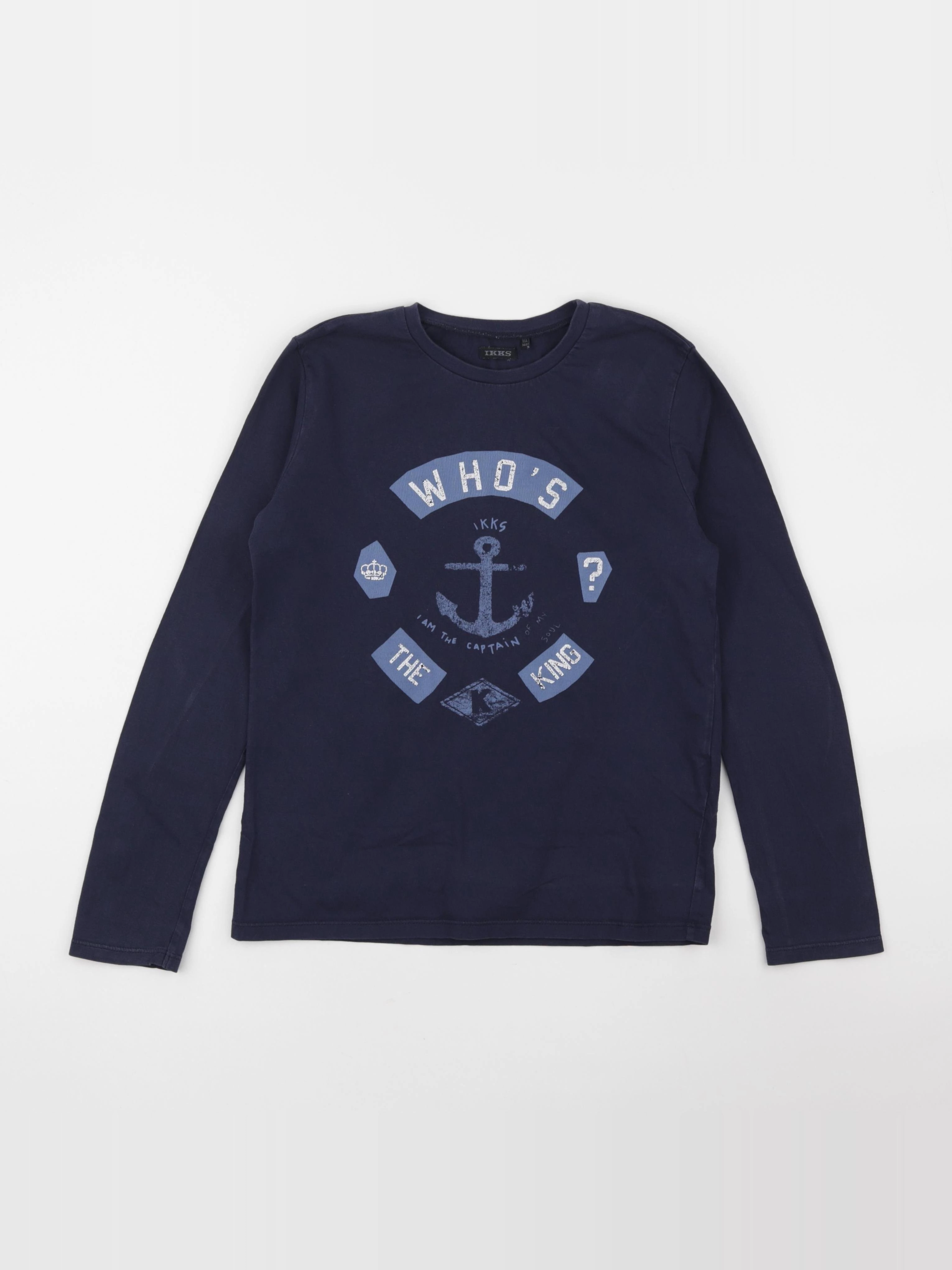 IKKS - tee-shirt bleu - 10 ans