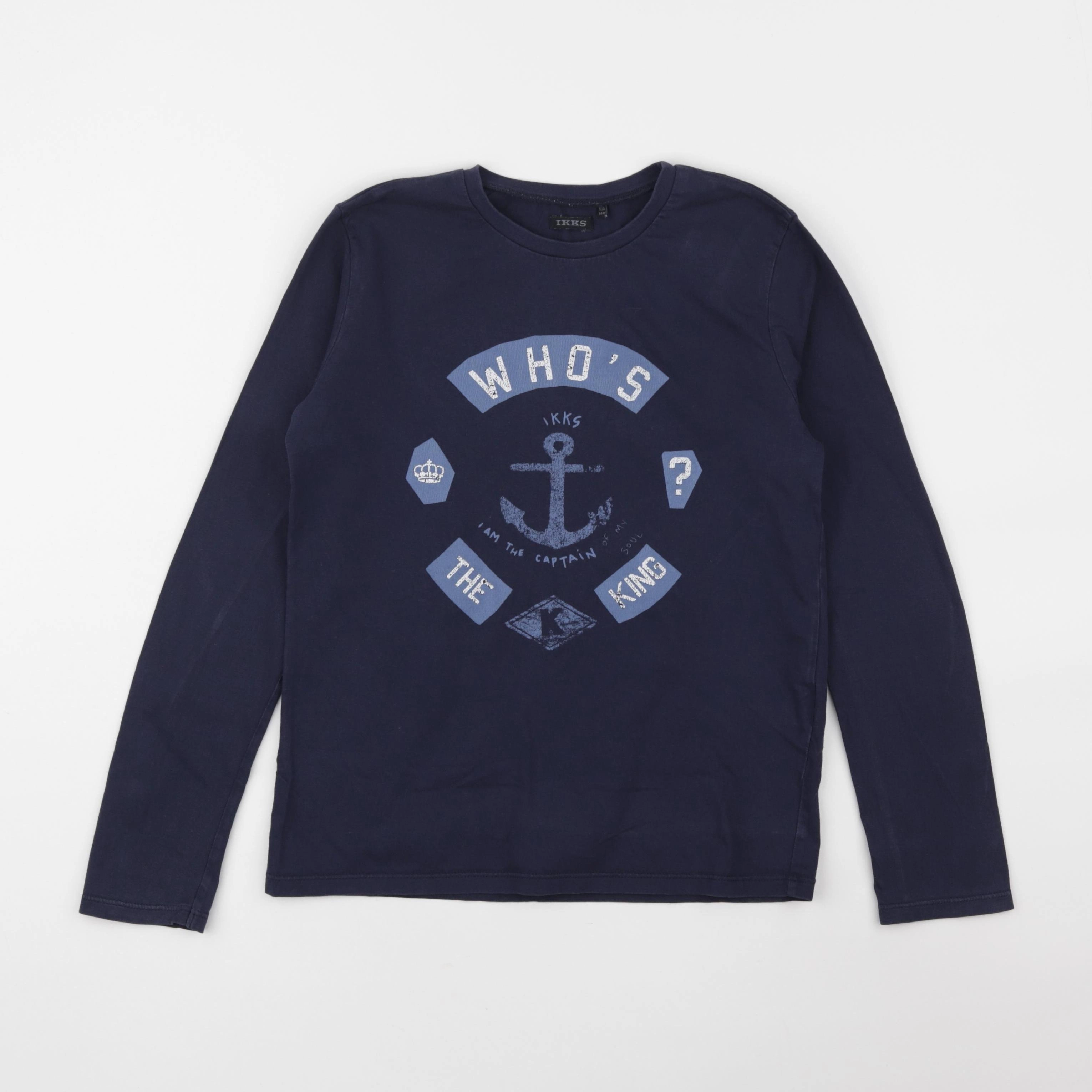 IKKS - tee-shirt bleu - 10 ans