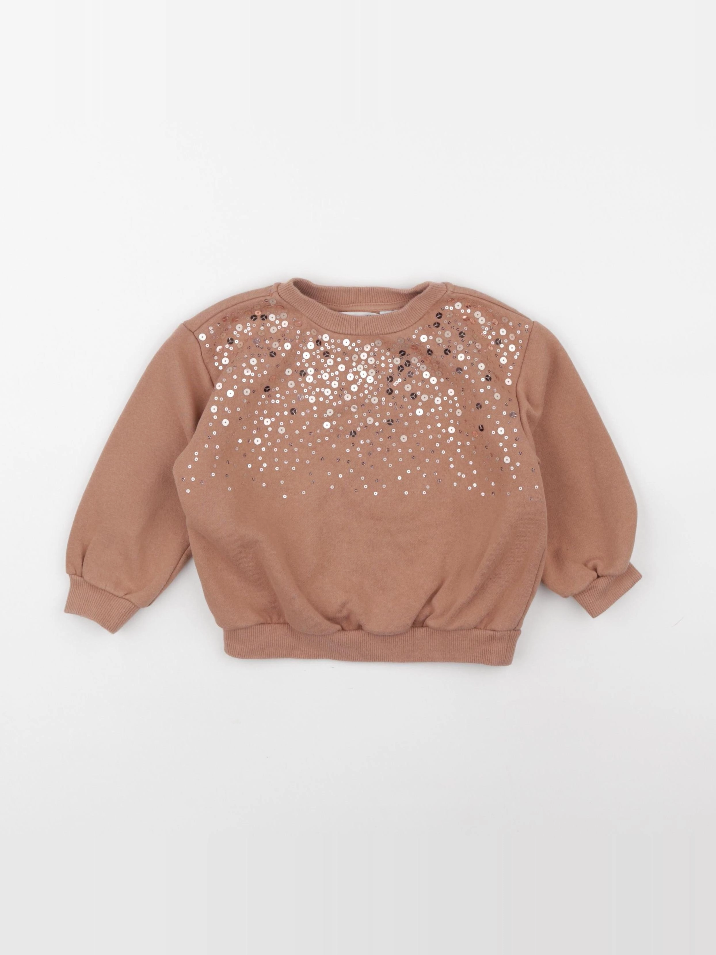 H&M - sweat marron - 18/24 mois