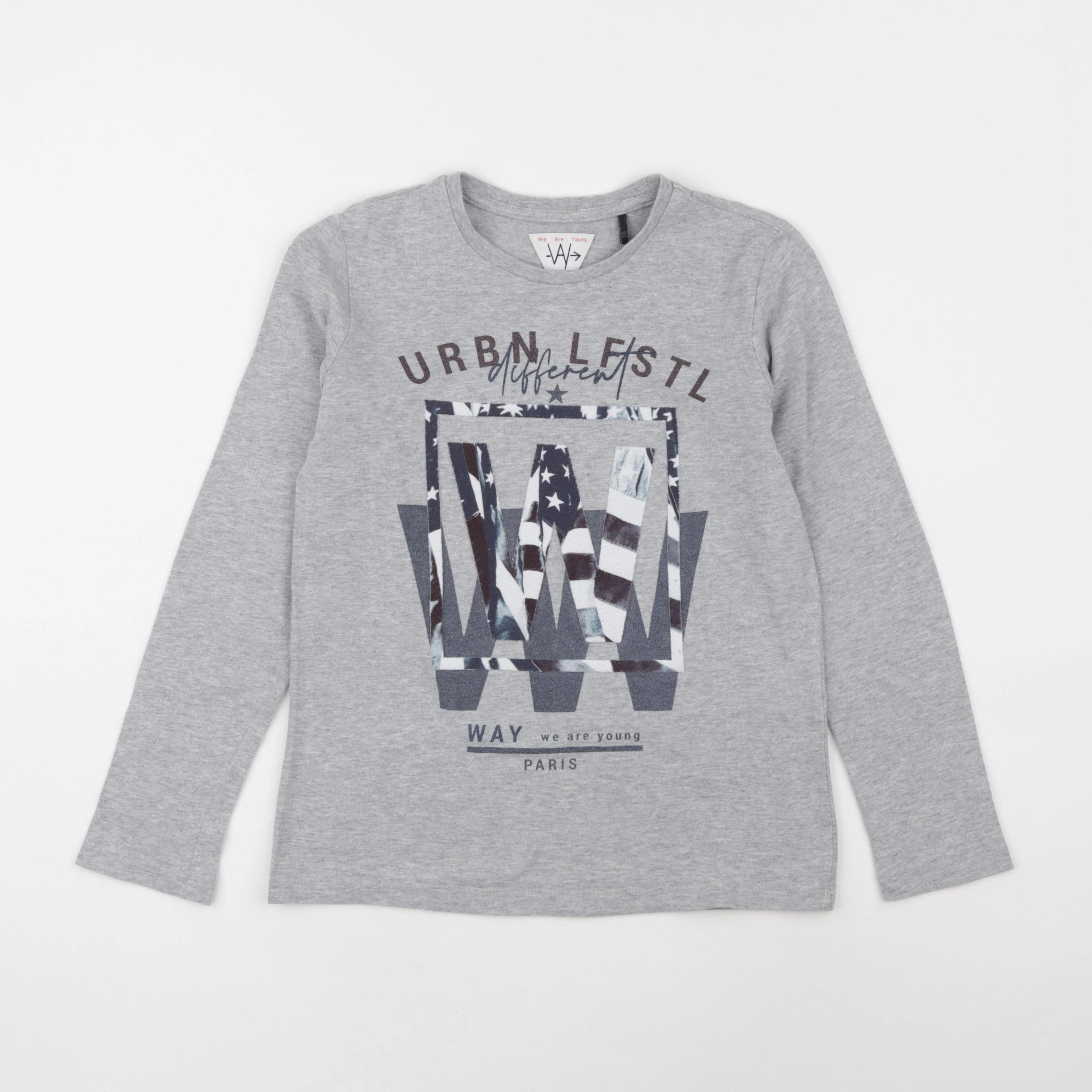 IKKS - tee-shirt gris - 10 ans