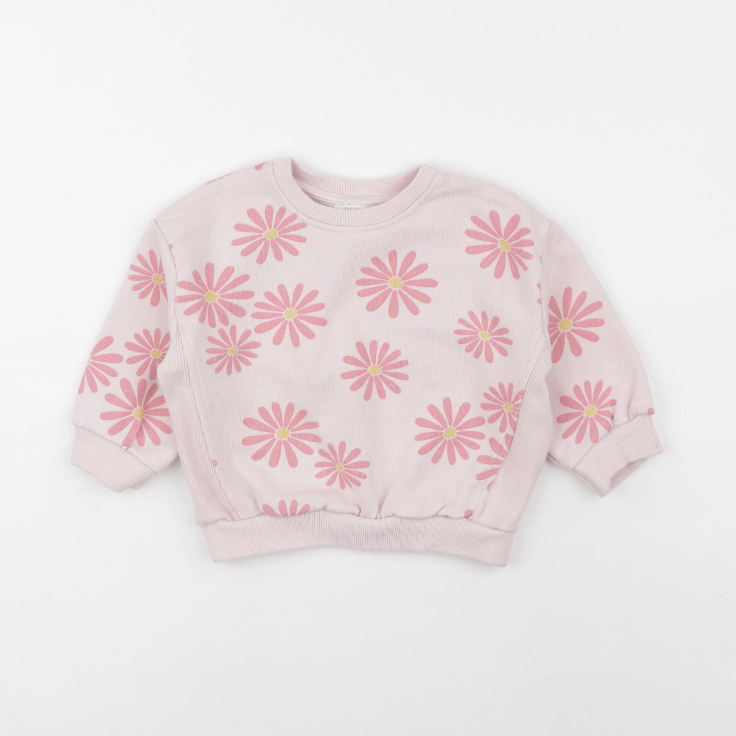 Zara - sweat rose - 9/12 mois