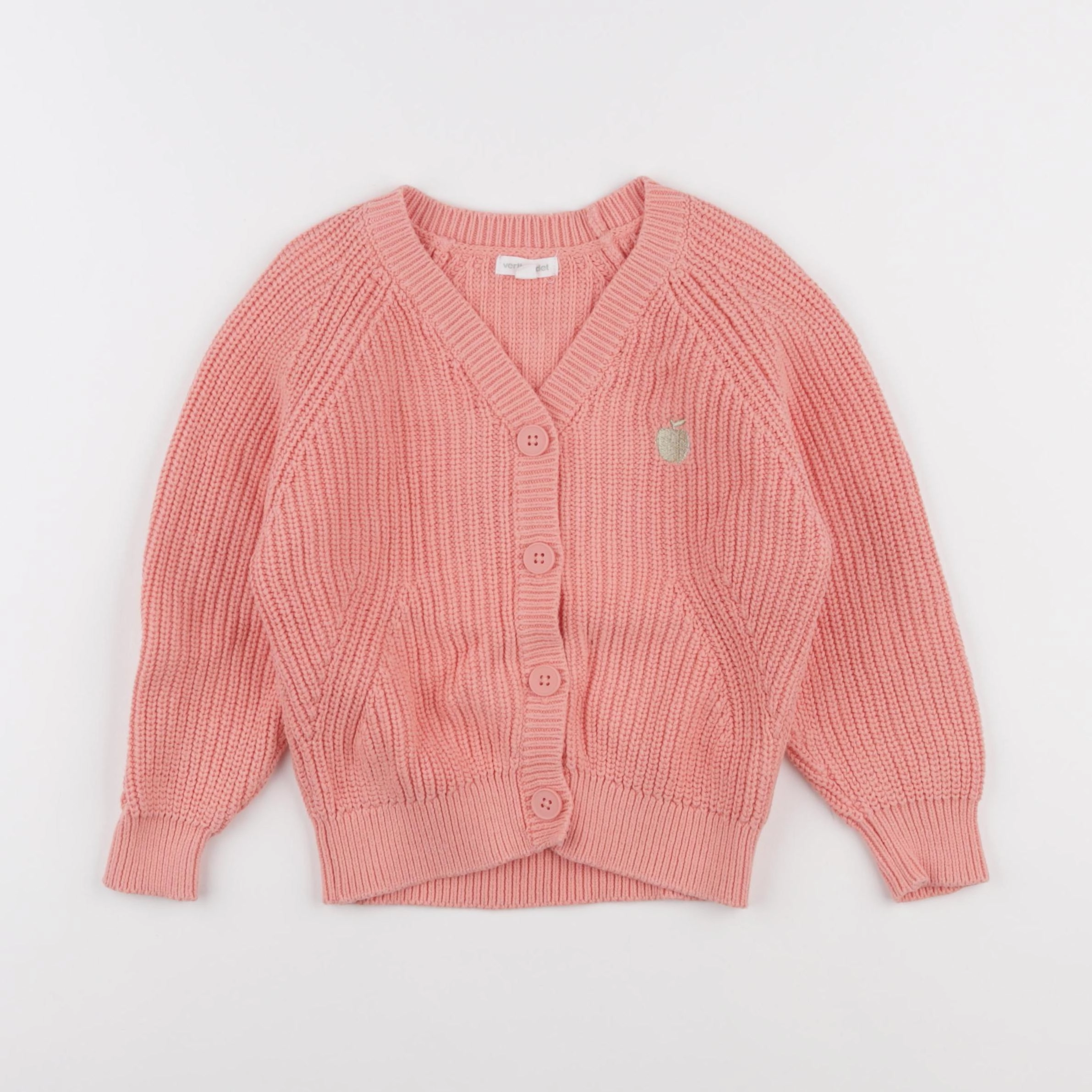 Vertbaudet - gilet orange - 5 ans