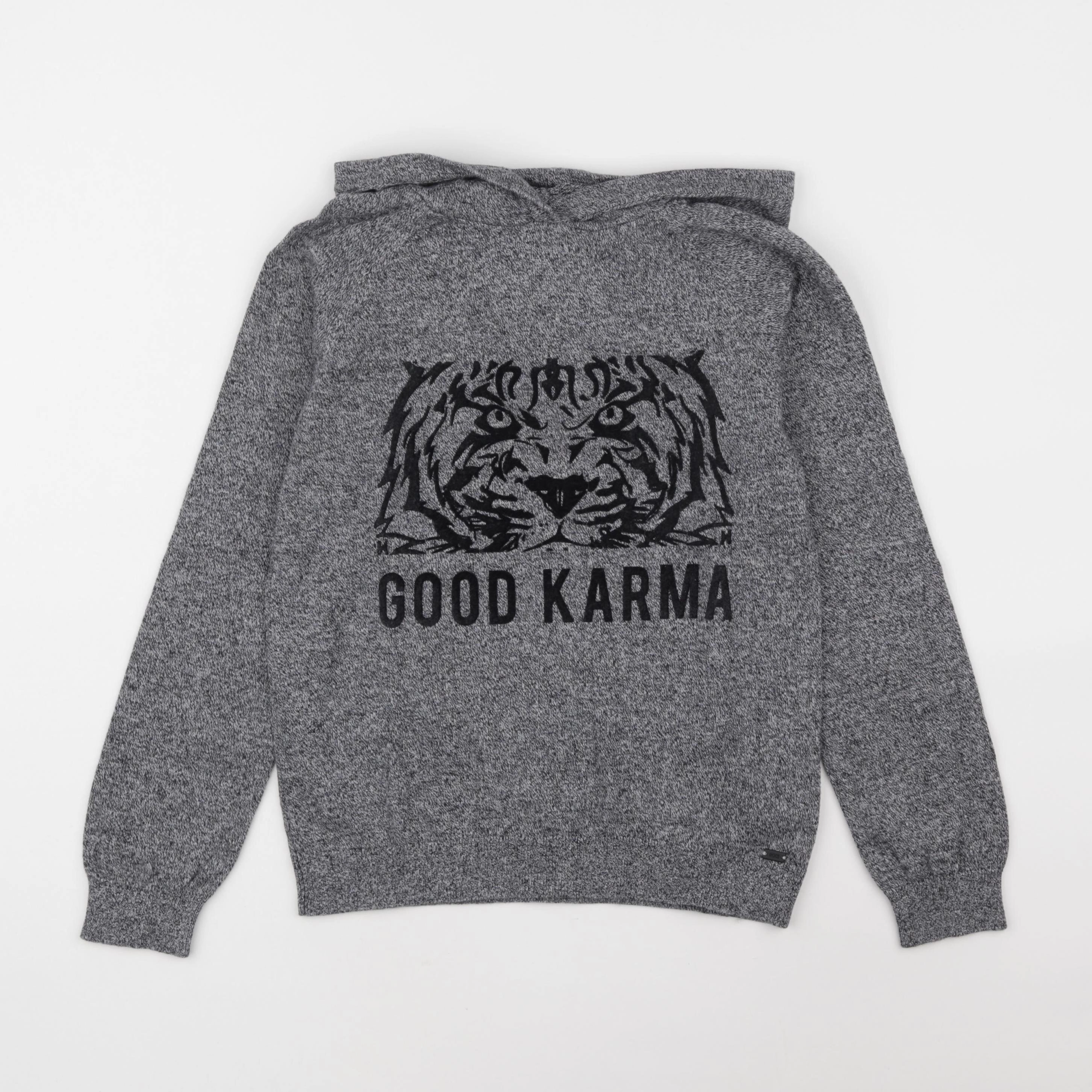 IKKS - pull gris - 10 ans