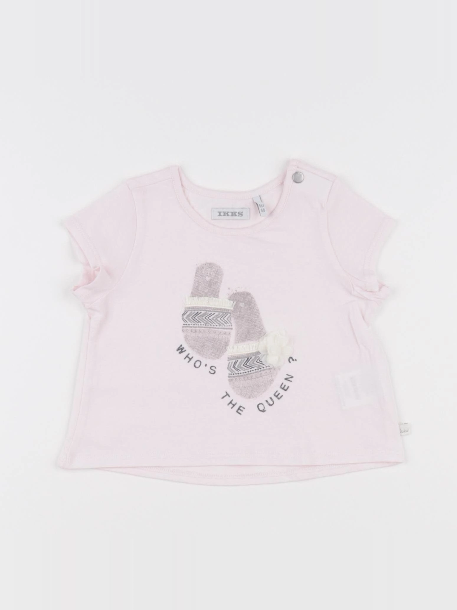IKKS - tee-shirt rose - 6 mois