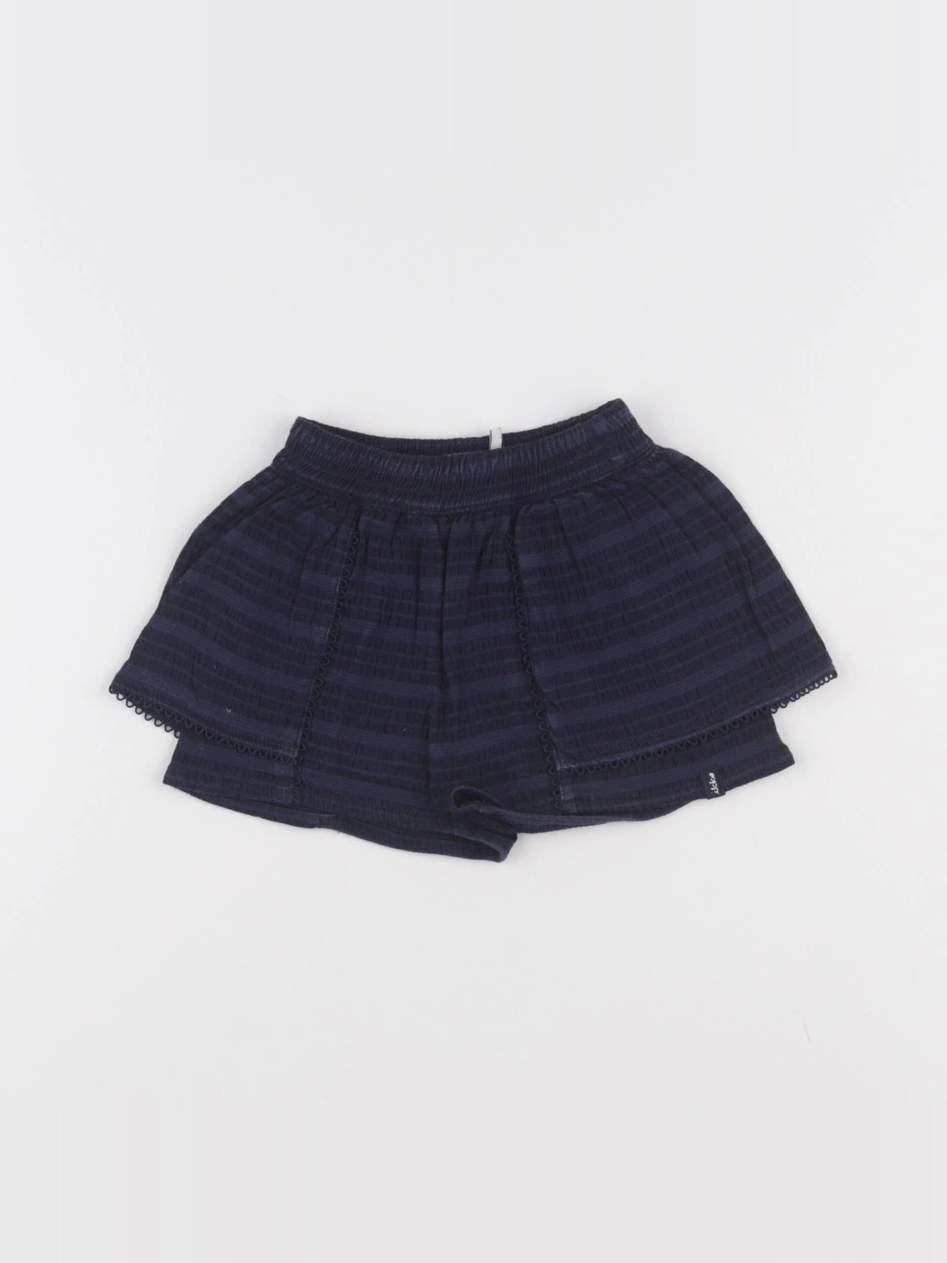 IKKS - jupe short bleu - 18 mois