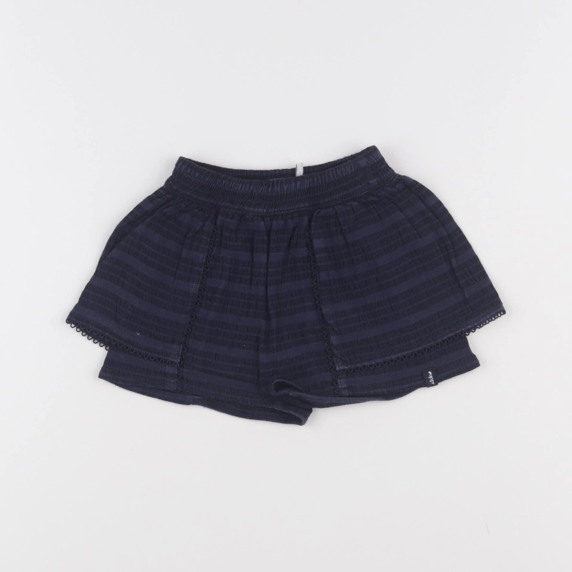 IKKS - jupe short bleu - 18 mois