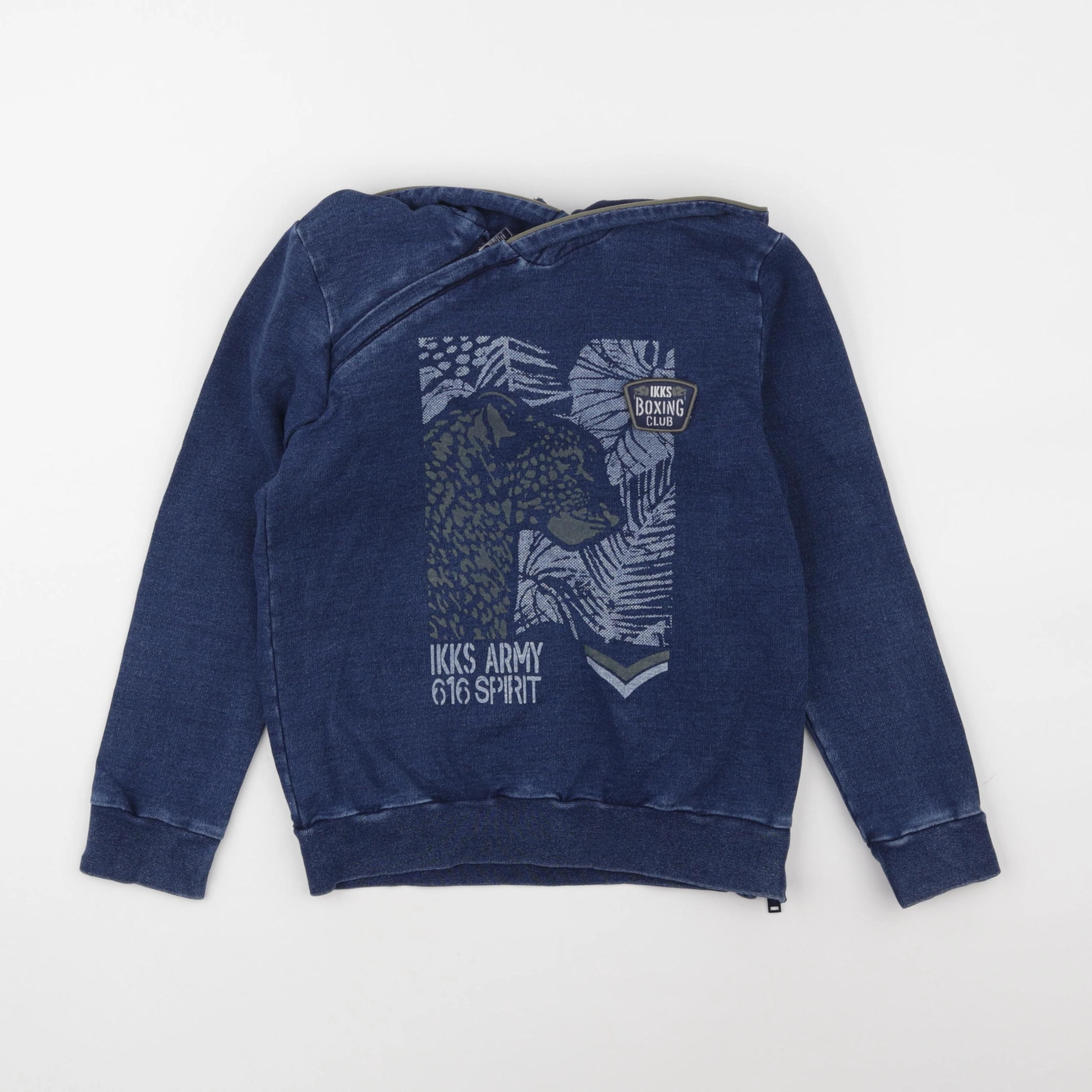 IKKS - sweat bleu - 8 ans